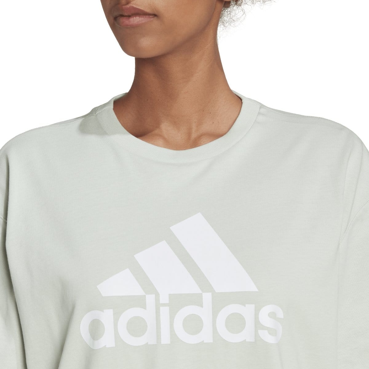 Adidas Women's Future Icons Badge of Sport Green T-Shirt - Athletic Casual Wear for Running, Gym & Everyday Outfits