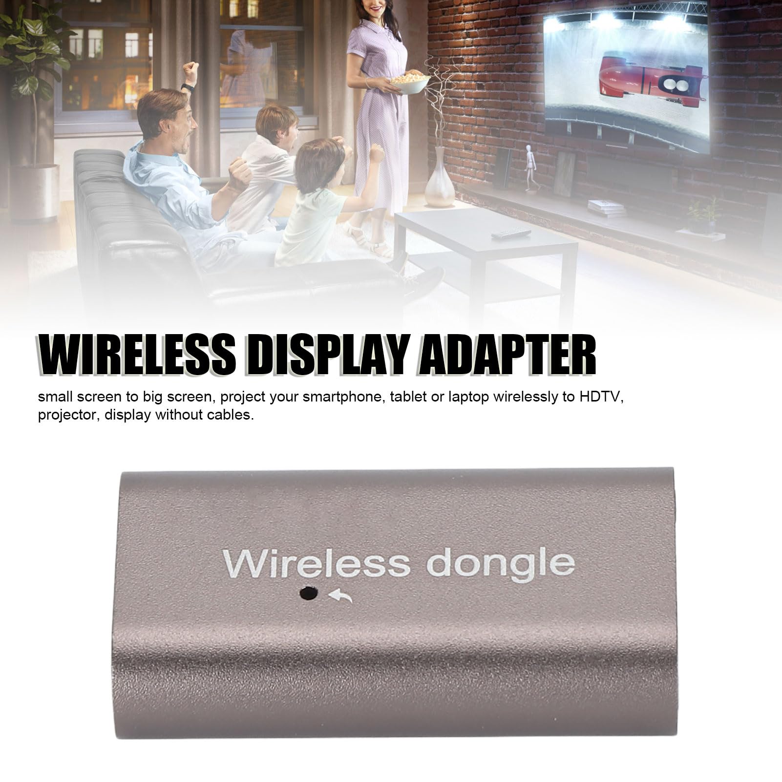 Wireless HDMI Transmitter and Receiver 2-in-1 Kit - 1080p@60Hz HD Wireless Video & Audio Extender for Laptop, PC, TV Box, Projector | Plug & Play | Ideal for Home Theater, Gaming & Office Presentations