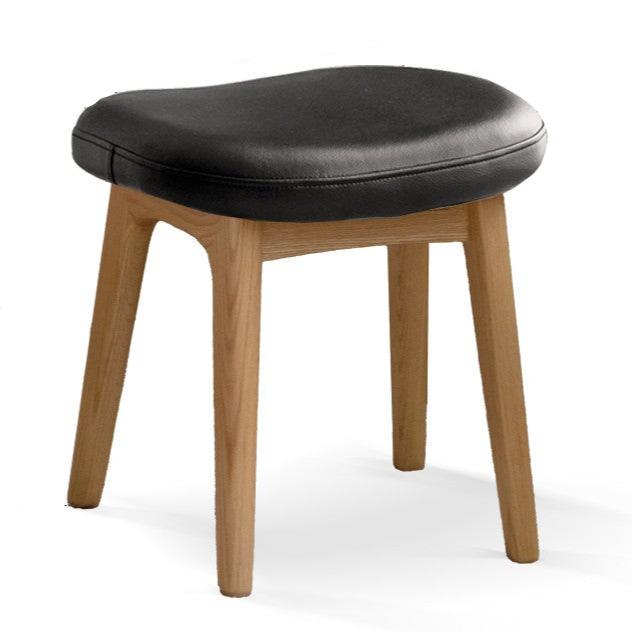 17.3x15.0x17.1 inches / 44x38x43.5 cm / Walnut Color / Oak makeup stool soft bag black