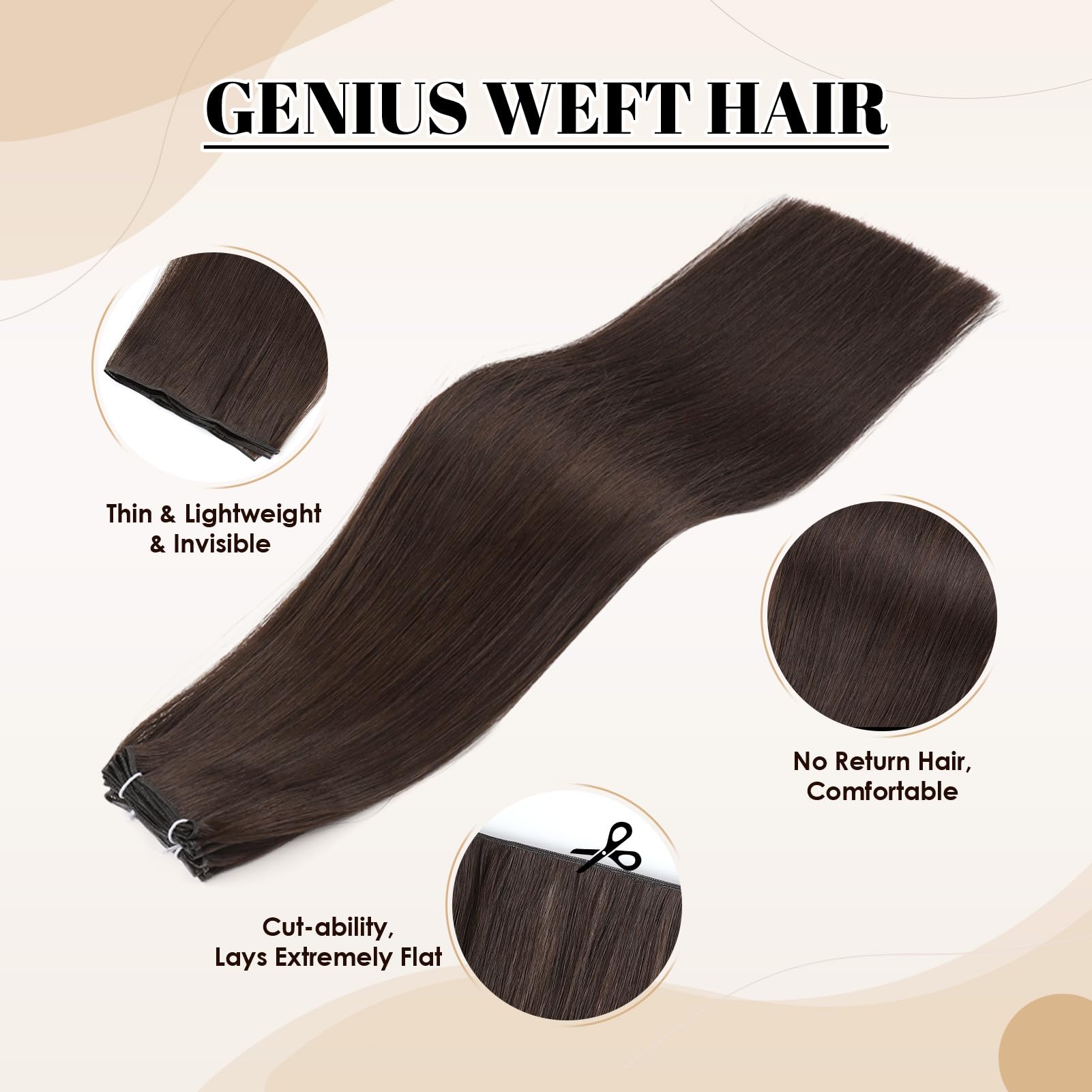 ABH AMAZINGBEAUTY 60G Human Hair Extensions - 22