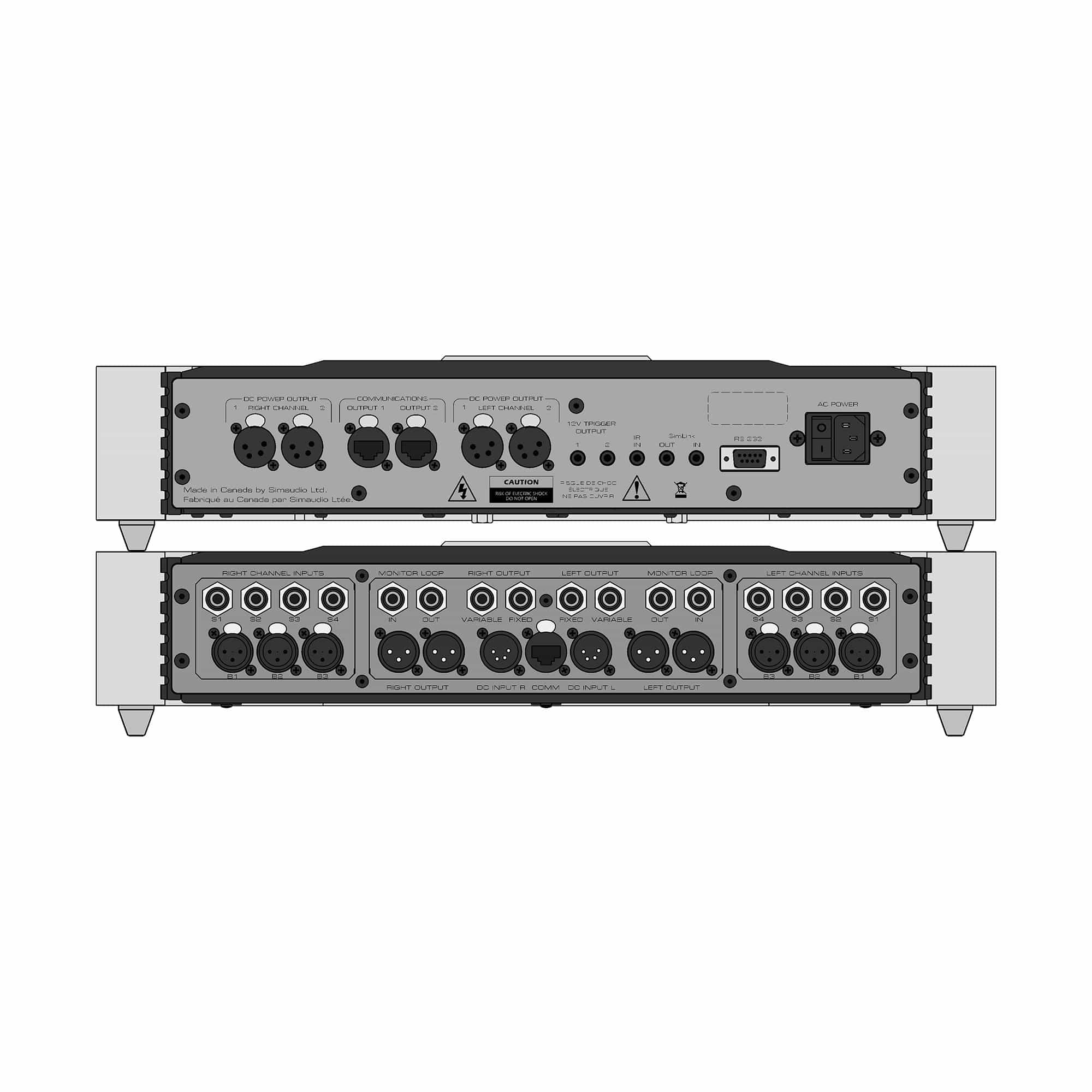 Simaudio MOON 850P High-End Preamplifier - Premium Audio Component for Home Theater & Hi-Fi Systems - Perfect for Audiophiles & Music Enthusiasts