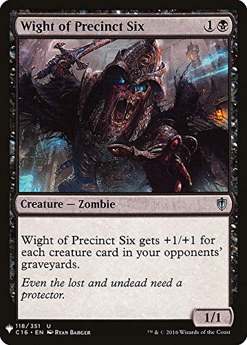 Magic: The Gathering - Wight of Precinct Six - Mystery Booster - Commander 2016 | Rare MTG Card for Collectors & Players | Perfect for Commander, Modern & Casual Play