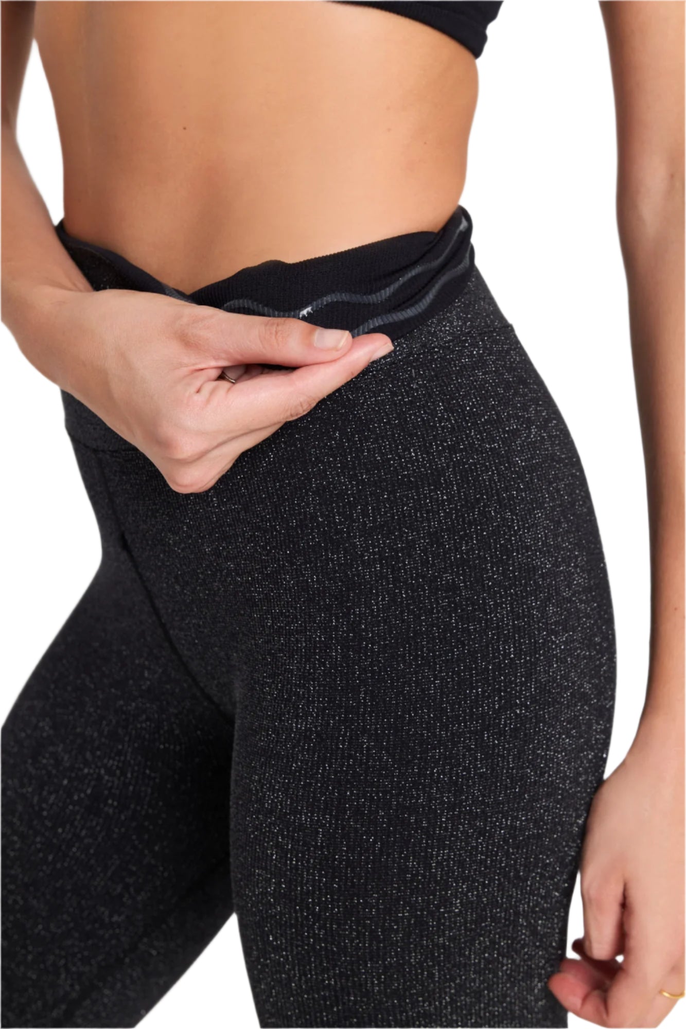Love Sculpt Shimmer Legging - High Waist Tummy Control Yoga Pants for Women - Shiny Workout Leggings for Gym, Running & Everyday Wear