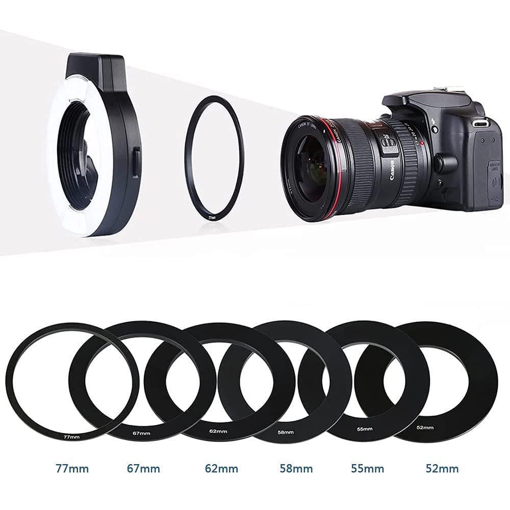 MCOPLUS 14EXT-N 5500K Macro TTL Ring Flash for Nikon DSLR Cameras - Compatible with D7100, D7000, D750, D5300, D5500, D3300, D3100, D800, D600, D90, D80 - i-TTL with LED AF Assist Lamp - Perfect for Macro Photography, Portrait & Product Shooting