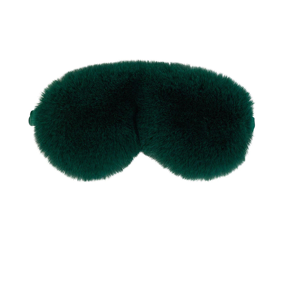 Annabel Trends Cozy Luxe Sleep Eye Mask - Emerald Green Silk Blindfold for Women & Men - Perfect for Travel, Meditation & Relaxation at Home