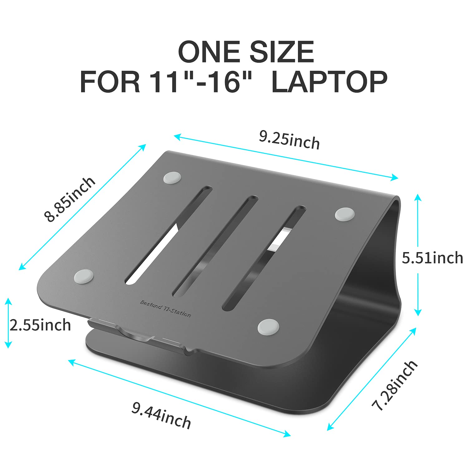 Premium Aluminum Laptop Stand for MacBook Air & Pro 11-16