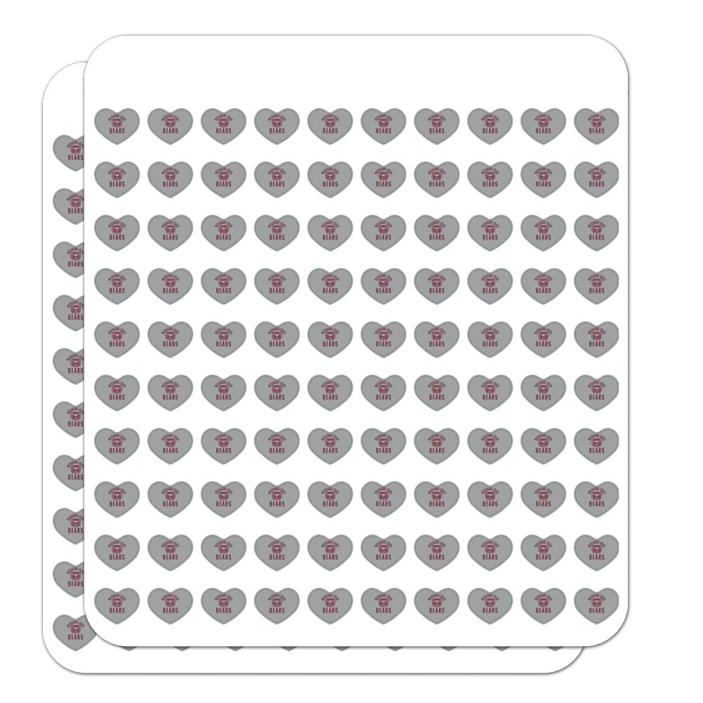 Missouri State Secondary Logo Heart Shaped Planner Stickers - Scrapbook, Calendar & Craft Decorative Stickers for DIY Journals, Bullet Journals, and Scrapbooking Projects