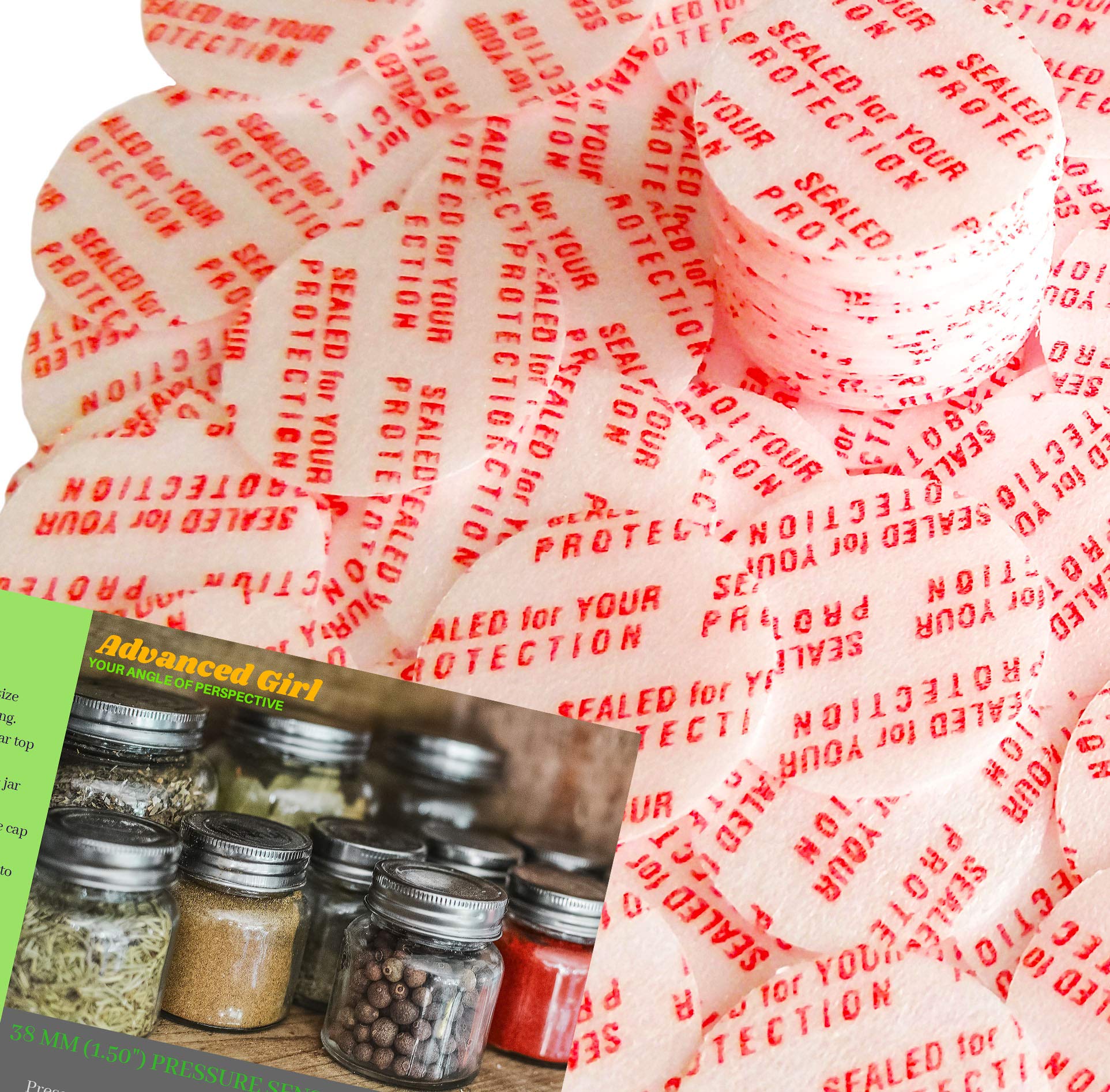 Pressure Sensitive Torque Activated Seals Cap Liners - 38mm (1.50