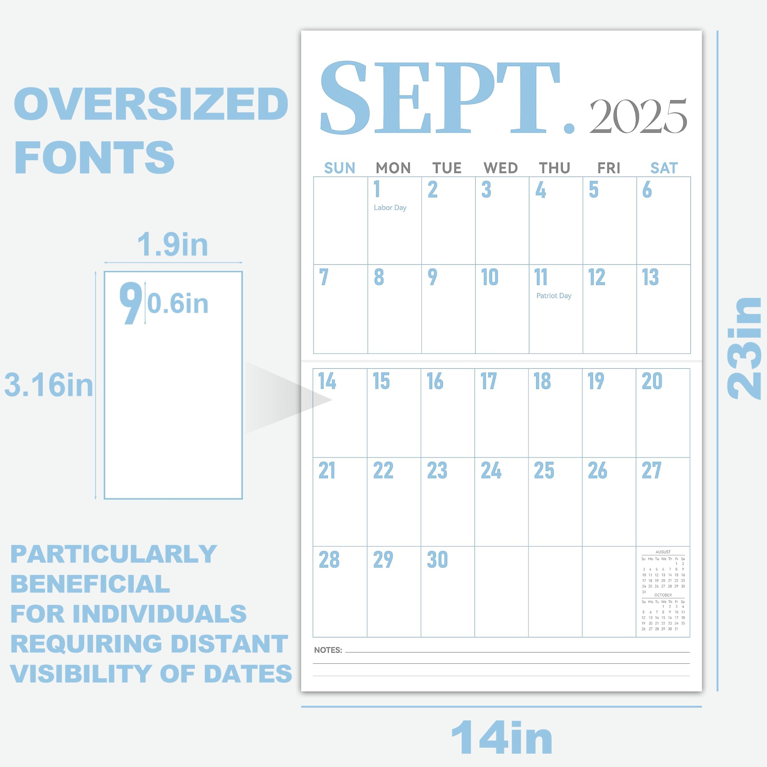 GuassLee 2025-2026 Large Wall Calendar 23