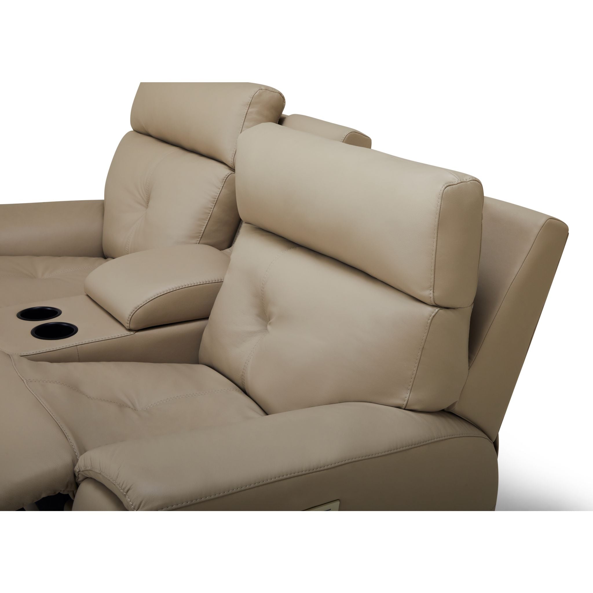 Aedon Power Reclining Loveseat with Adjustable Headrest & Lumbar Support - Modern Comfort for Living Room, Home Theater & Small Spaces - Bali Harvest Collection