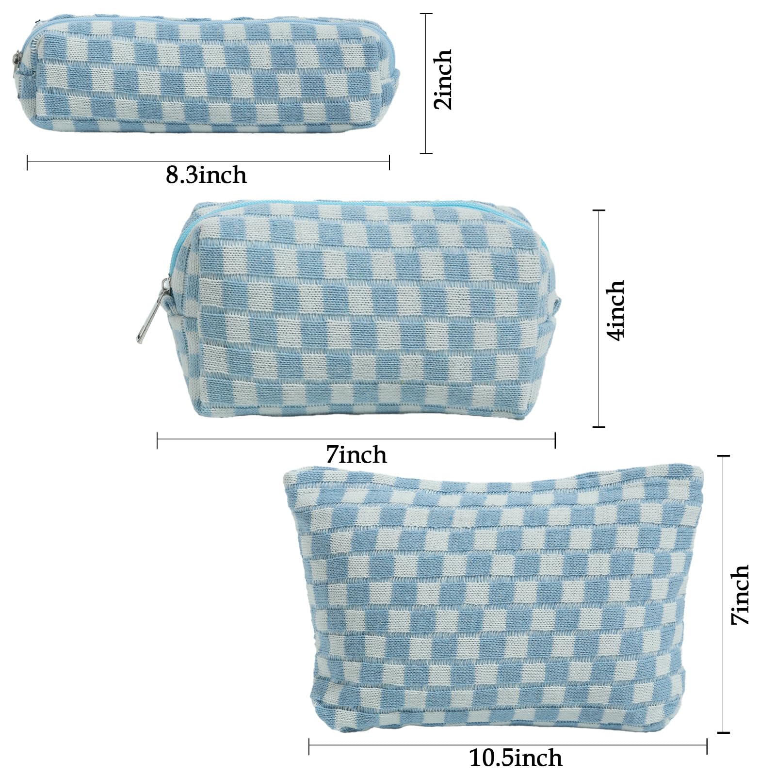 LYDZTION Large Makeup Bag for Women - 1PC Cosmetic Organizer & 1PC Brush Pouch Set - Waterproof Travel Toiletry Bag for Makeup Brushes, Cosmetics, Skincare - Perfect for Travel, Gym, Daily Use & Gift Giving