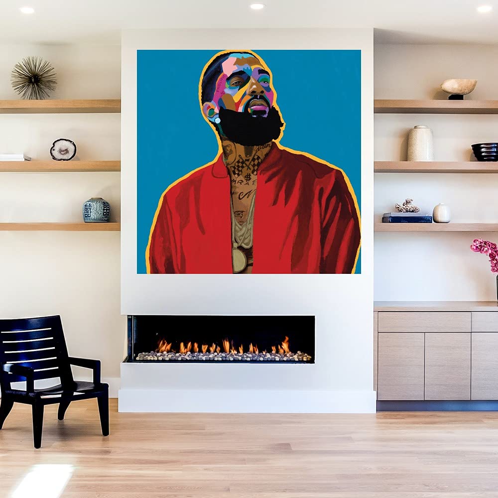 Vakseen 'Nothin Like U' Fine Art Canvas Wall Decor - 22x22 Inches - Ready to Hang - Modern Abstract Painting for Living Room, Bedroom, Office & More - Perfect for Home, Bar & Dining Room Decor