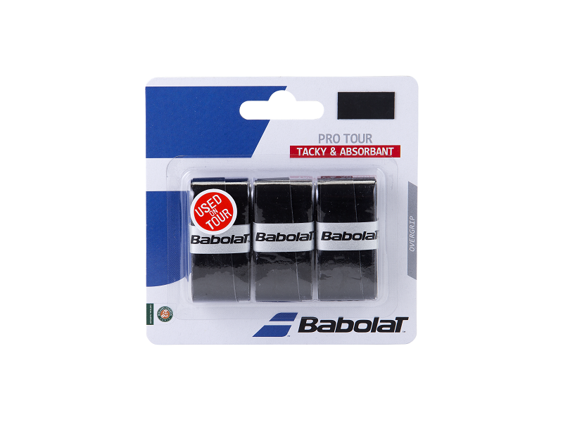 Babolat Pro Tour Overgrip - Premium Tennis Grip Tape for Enhanced Control & Sweat Absorption | Perfect for Tennis, Pickleball & Racquetball Players