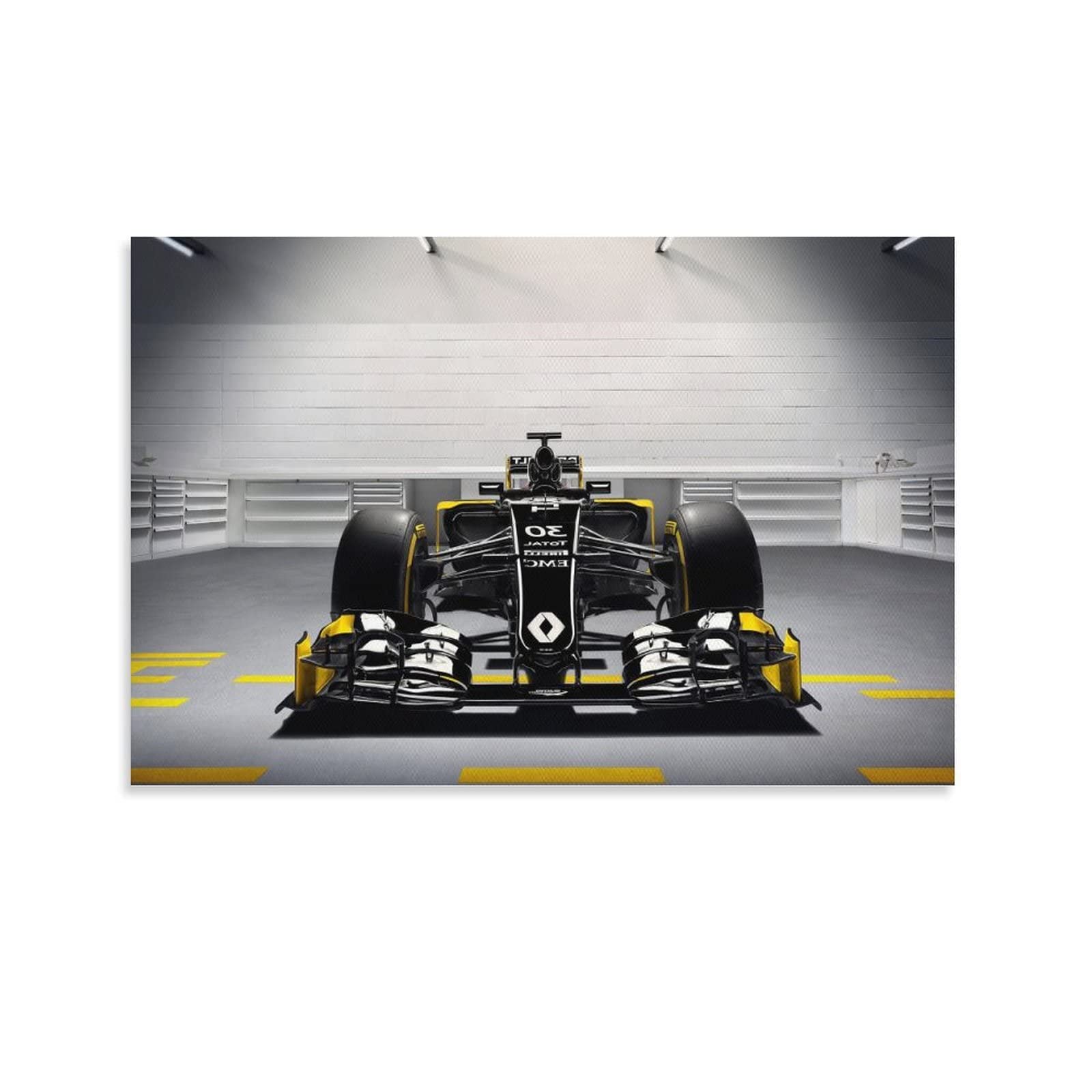 McLaren F1 Racing Car Wall Art Canvas Painting - 12x18 inch (30x45cm) Premium Poster Print for Living Room & Bedroom Decor | Perfect for Motorsport Fans & Auto Enthusiasts