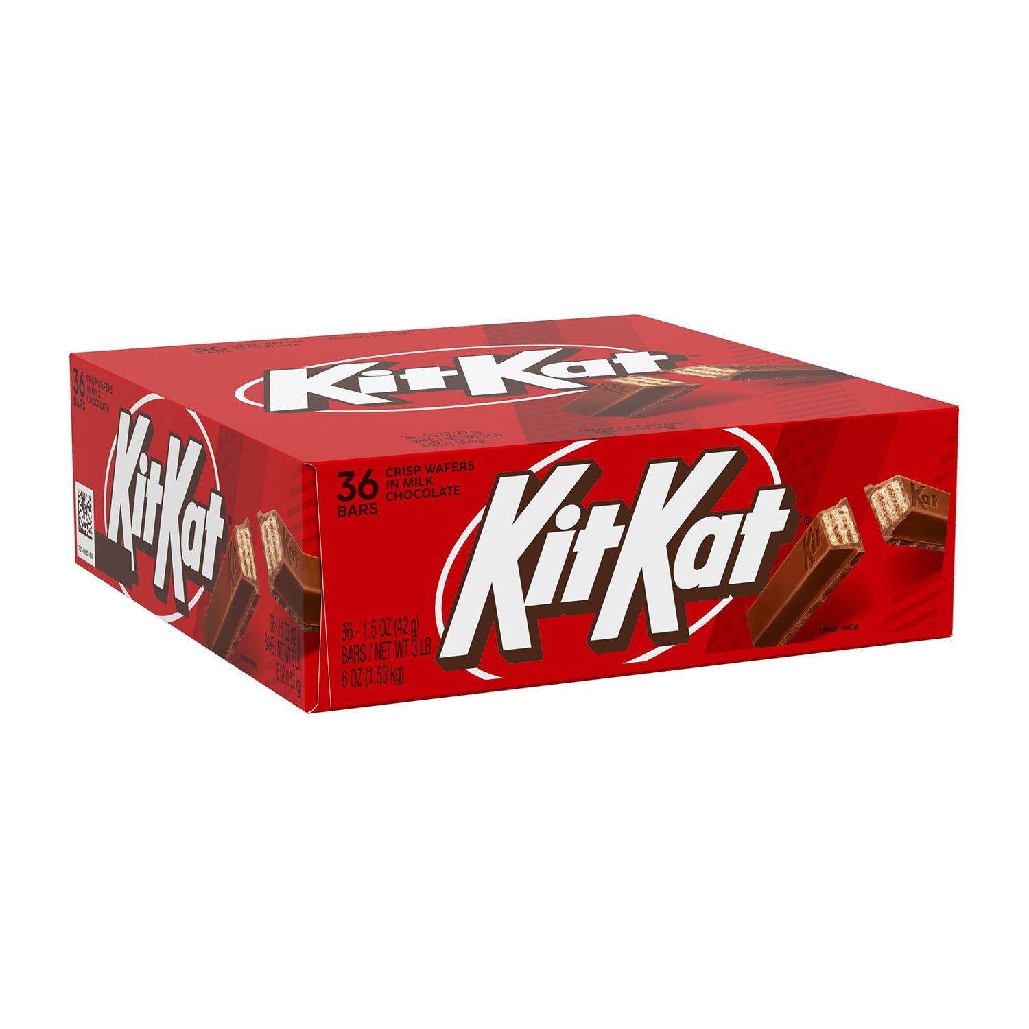 Hershey Kit Kat Original Milk Chocolate Candy Bars - 36 Count Bulk Box - Perfect for Parties, Halloween, Christmas & Office Snacks