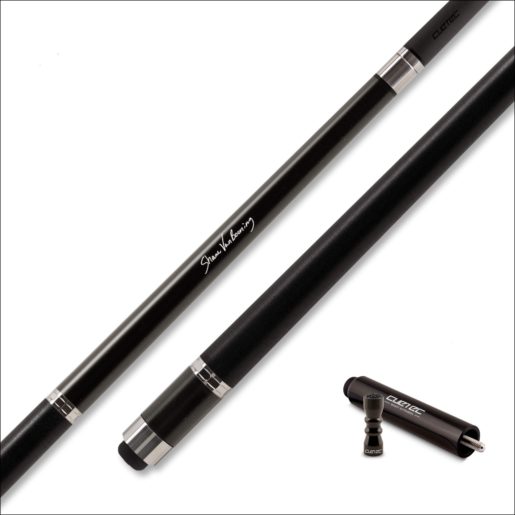 Premium Cuetec Cynergy SVB Black Sparkle Pool Cue Stick with Carbon Fiber Shaft - Includes Tip Tool & Extension - Perfect for Professional Billiards & Home Game Rooms