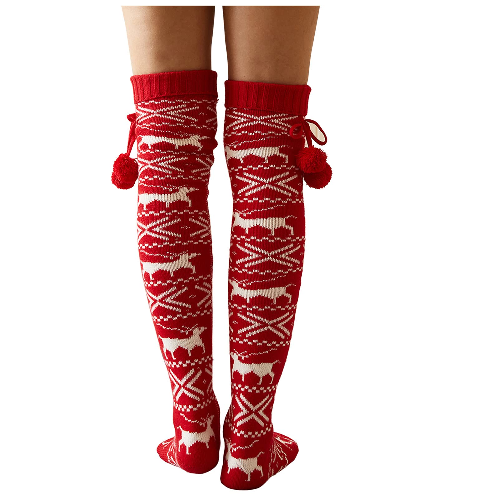 **Women's Christmas Pattern Cotton Socks - Breathable, Comfortable & Cushioned for Sports, Casual Wear & Holiday Gifting - Bulk Pack (6 Pairs)**    *(Perfect for Running, Yoga, Daily Wear & Festive Outfits!)*