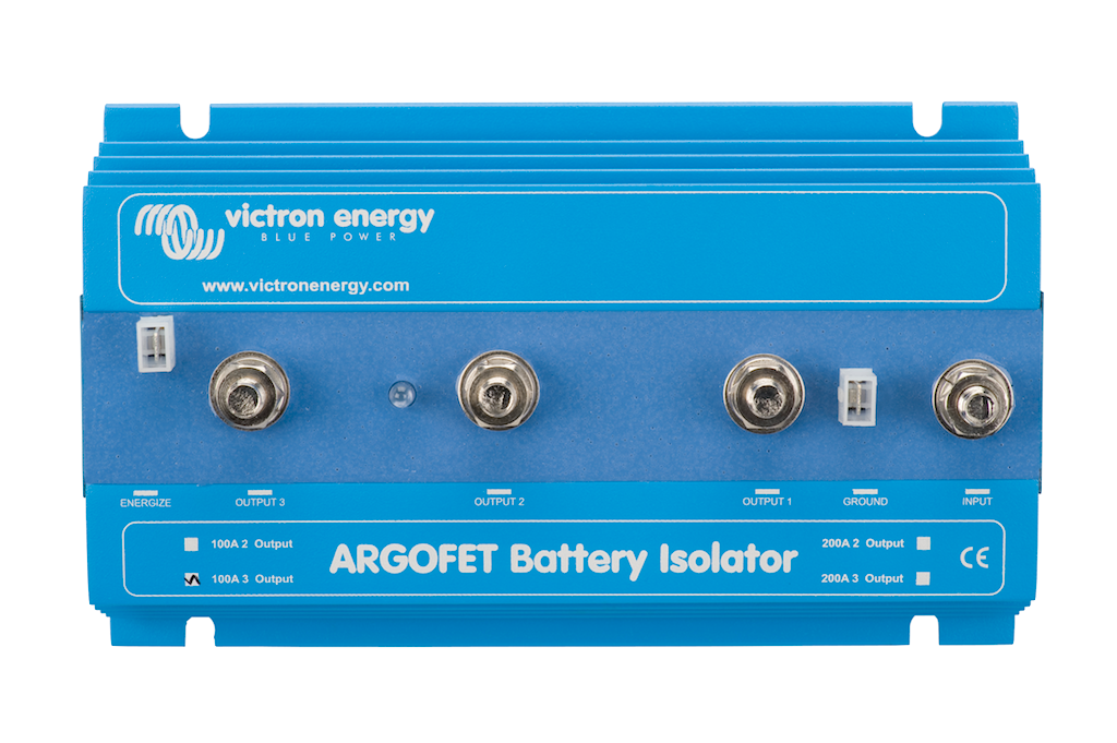 Argo FET Battery Isolator 1003 - 100A 3-Battery Charging System for RVs, Boats & Off-Grid Power - Reliable Dual Battery Isolator for Marine, Automotive & Solar Applications