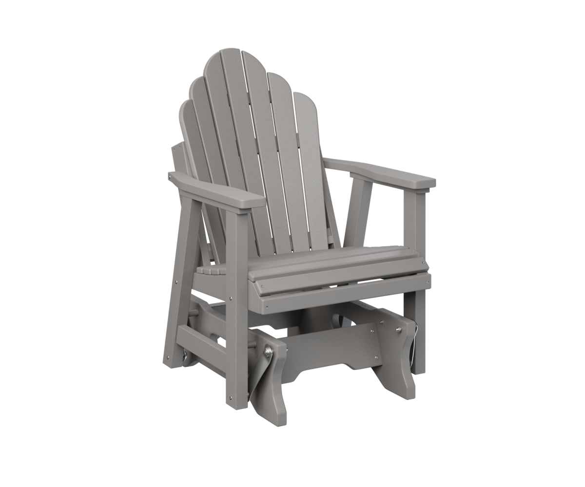 Berlin Gardens Cozi Back Single Glider - Comfortable Outdoor Rocking Chair for Patio, Porch & Garden Relaxation | Perfect for Reading, Lounging & Enjoying Nature