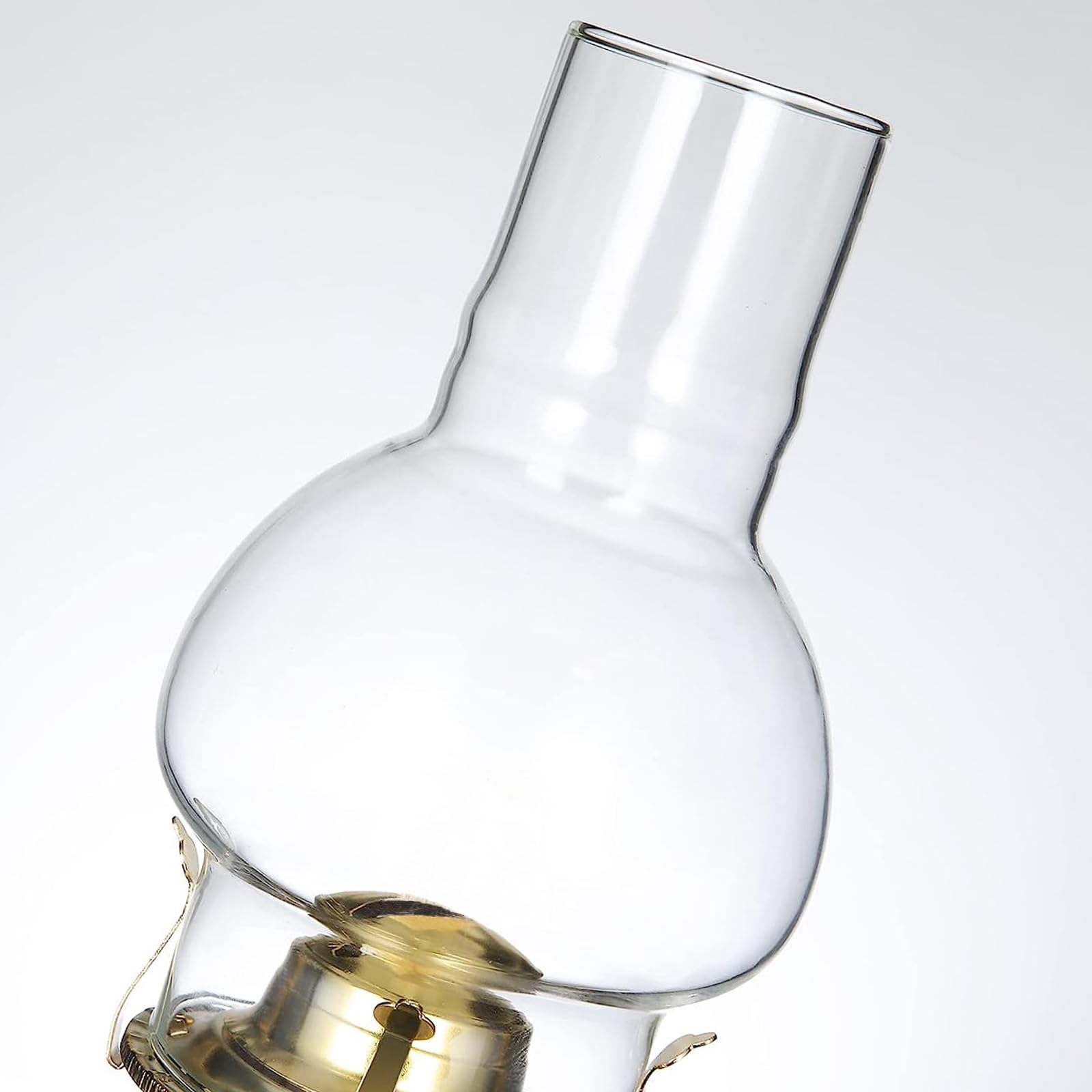 3 Inch Base 6.25 Inch Height Oil Lamp Chimney - Clear Glass Replacement for Kerosene & Hurricane Lamps - Perfect for Home Decor, Emergency Lighting & Outdoor Camping