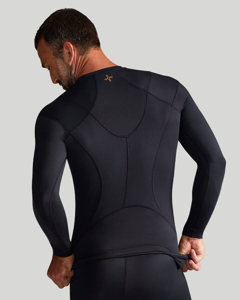Tommie Copper Men's Pro-Grade Shoulder Support Shirt - UPF 50+ Long Sleeve Compression Top for Upper Body & Posture Support - Ideal for Workouts, Recovery & Active Lifestyle