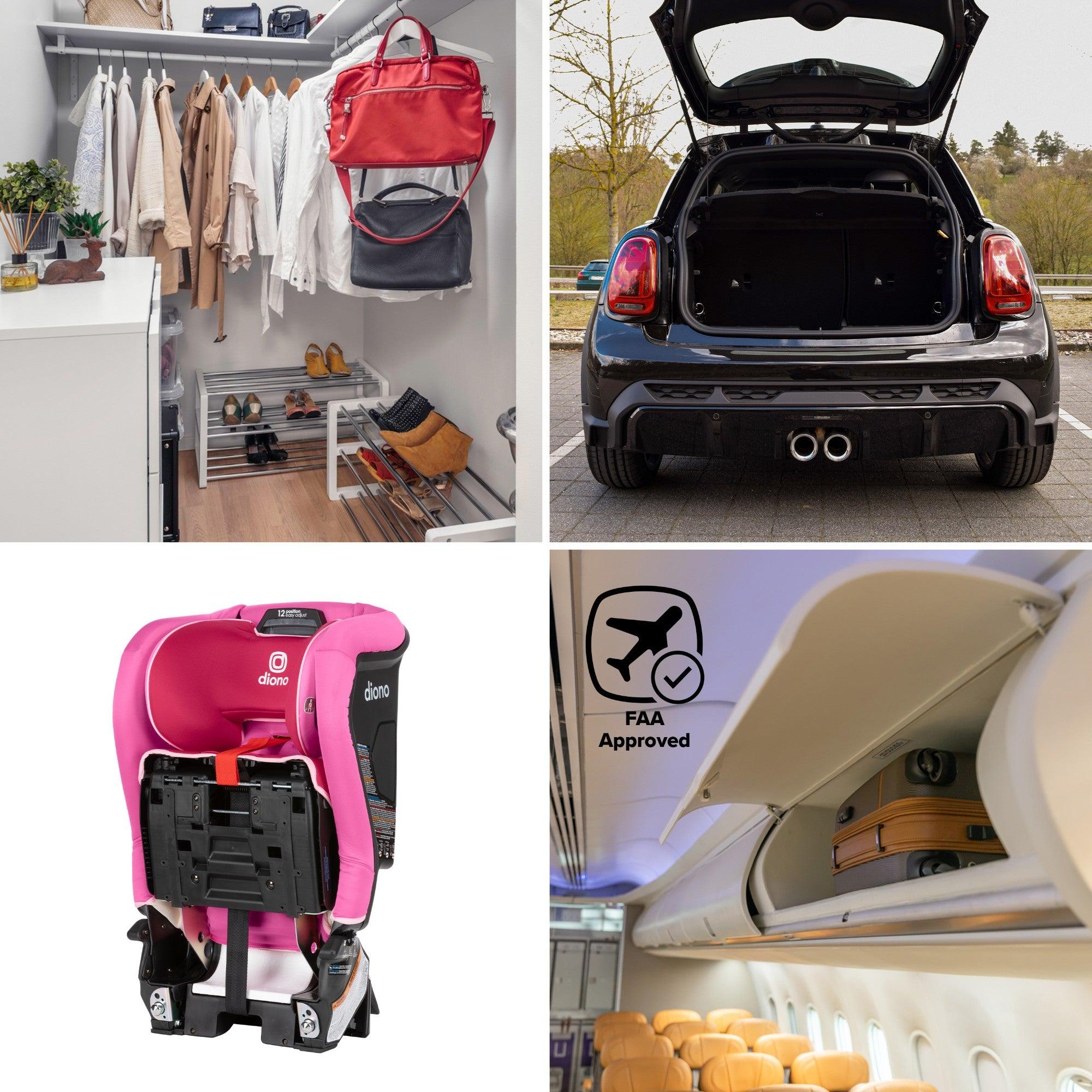 Diono Radian 3R SafePlus Booster Car Seat for Kids - Convertible, Lightweight & Comfortable - Perfect for Travel, School & Family Road Trips