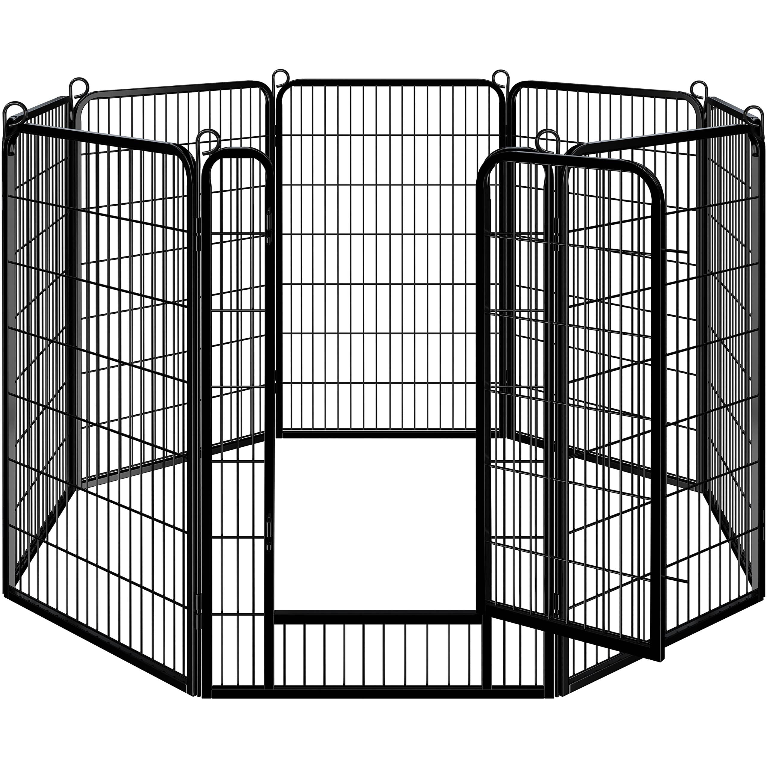Topeakmart 47 Inch 8 Panel Portable Dog Playpen - Indoor/Outdoor Puppy Exercise Pen & Pet Fence for Yard, RV Camping, Backyard, Travel, and Home Use