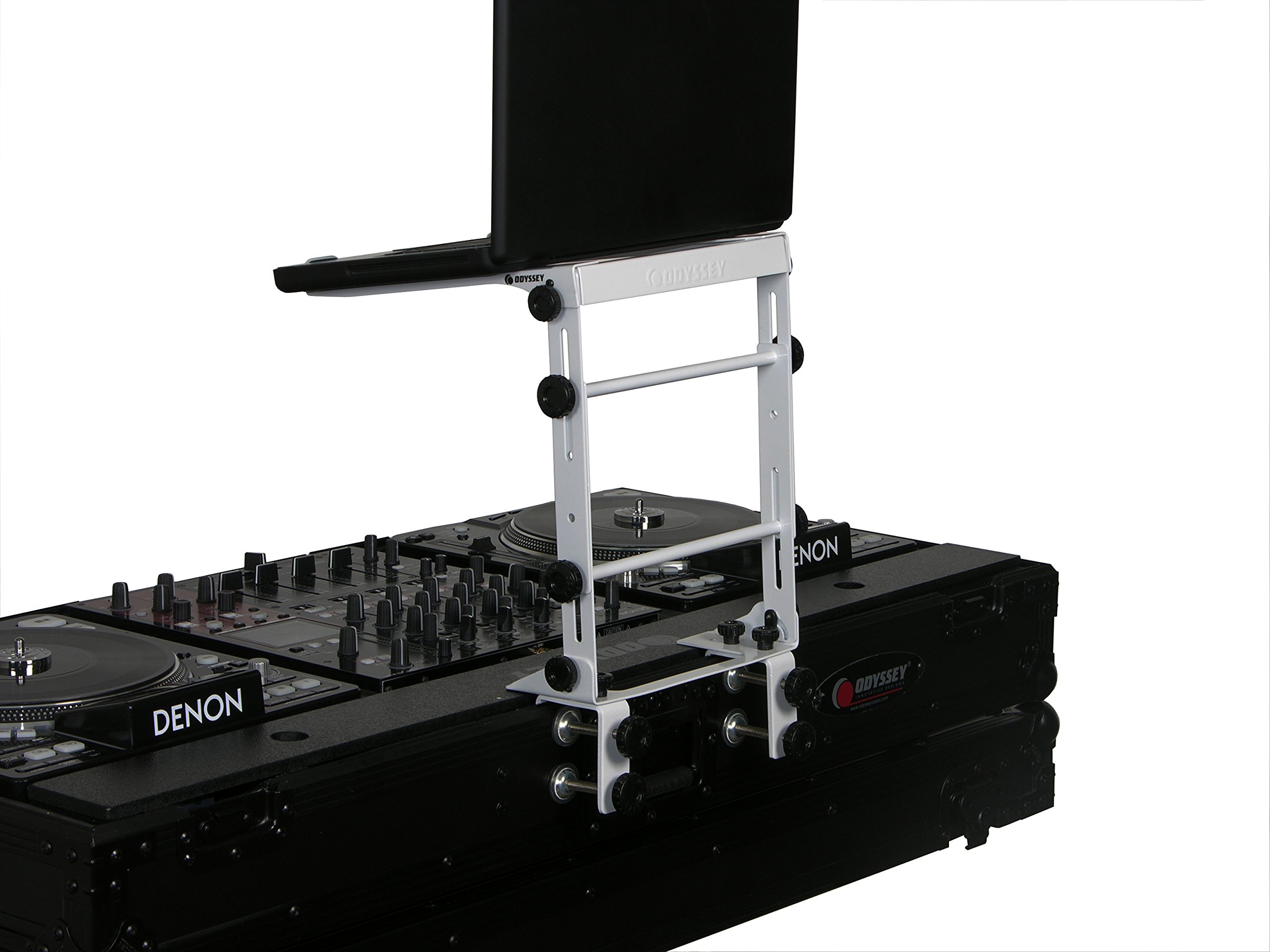 Odyssey LSTANDM Professional DJ Stand - Adjustable Height DJ Equipment for Turntables & Mixers - Perfect for Home Studios, Clubs & Live Performances