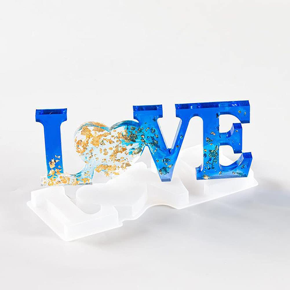 LEVOSTORE Resin Silicone Molds for Epoxy Resin DIY - Ocean Wave Serving Tray Mold for Resin Art, Home Decor, Cake Decorating & Jewelry Making - Perfect for Resin Serving Boards, Wall Art and Craft Projects (Love Design)