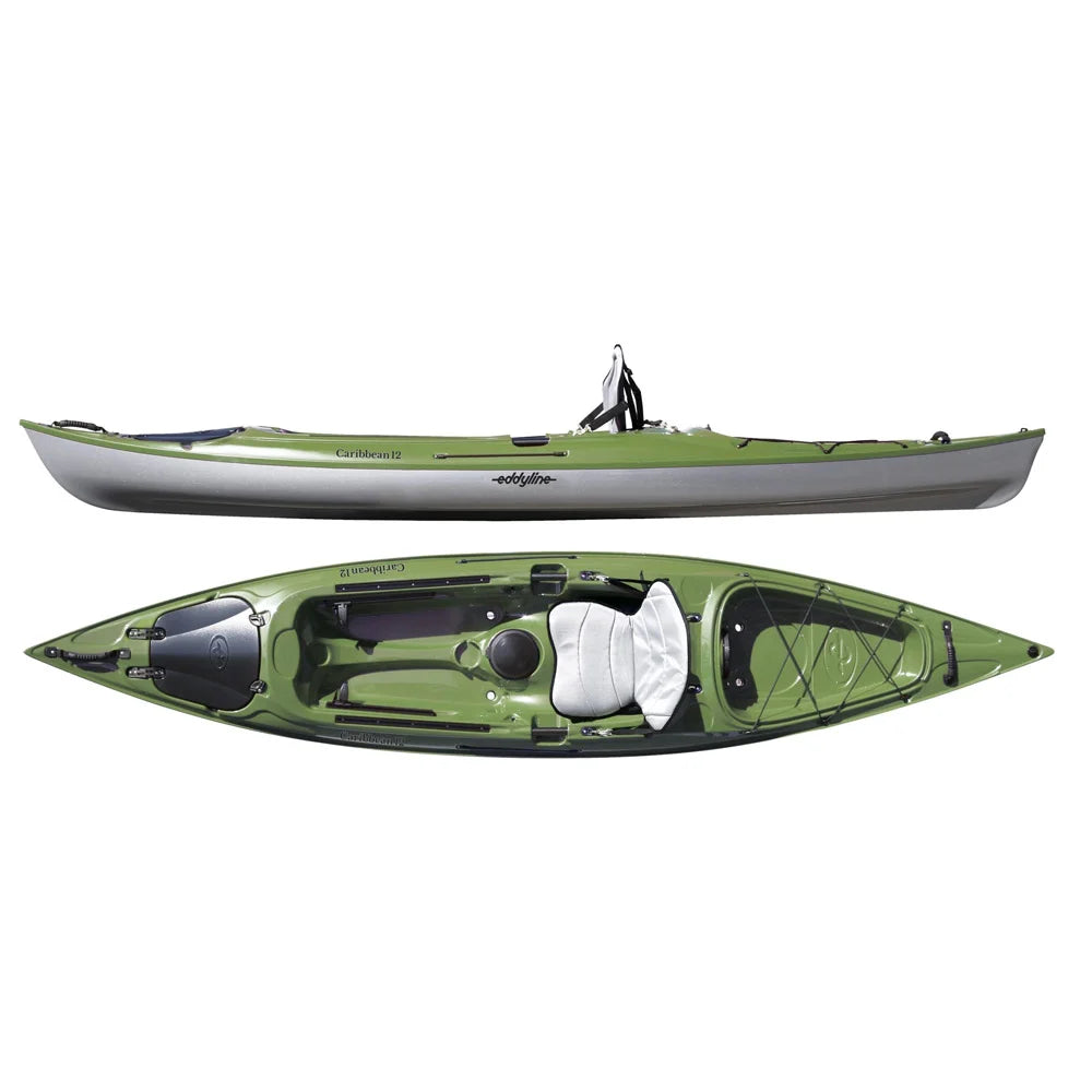 Eddyline Caribbean 12 Kayak - Lightweight & Durable Sit-On-Top Kayak for Recreation & Fishing | Perfect for Lakes, Rivers & Coastal Waters