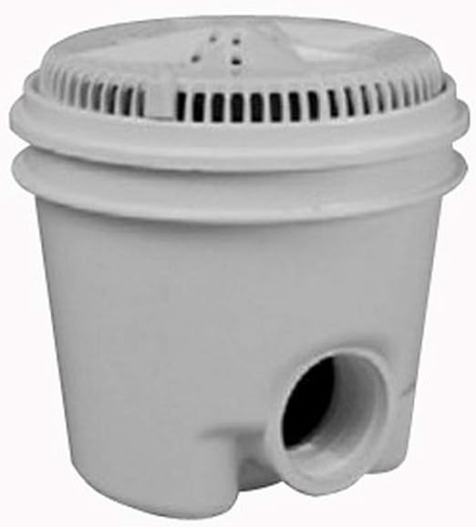 Pentair 8-Inch StarGuard Sump Drain with 2-Inch Side & 1.5-Inch Bottom Ports - ABS Construction with Ring & Cover (2-Pack, Dark Gray) - Ideal for Basement Waterproofing and Flood Prevention