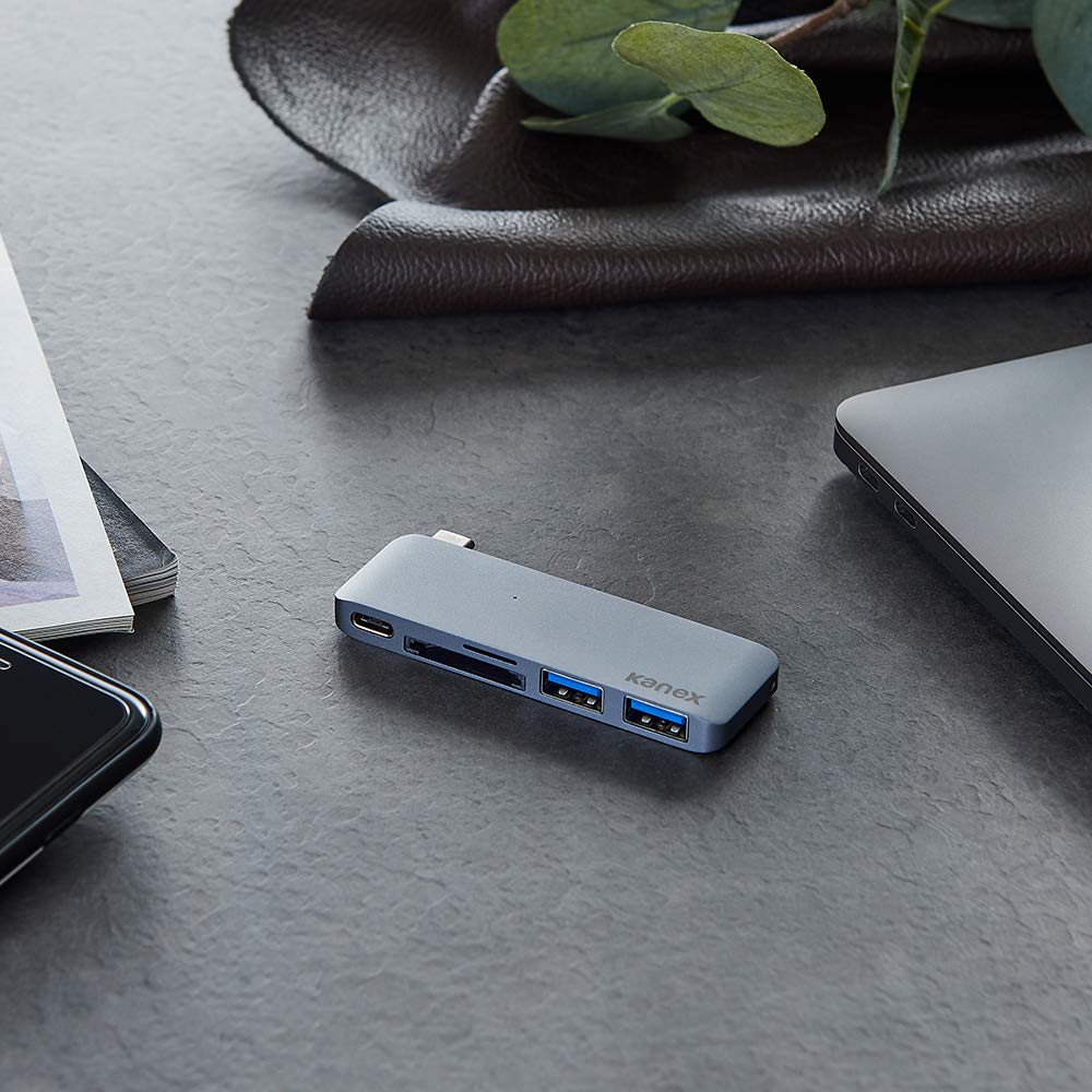 iAdapt 5-in-1 USB-C Hub with HDMI, USB 3.0, SD/TF Card Reader for MacBook 12-inch, MacBook Air, MacBook Pro - Portable Adapter for Work, Travel & Home Office (Model K172-1041-USBC)