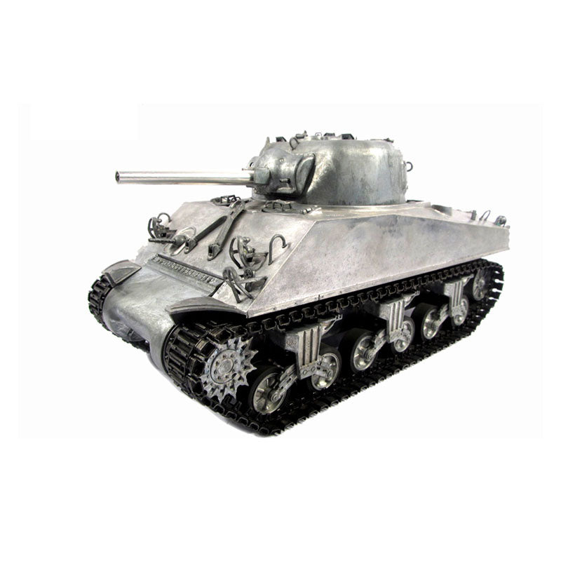 1/16 Scale RC Tank M4A3 Sherman - 100% Metal Painted Military Model with BB Shooting & Radio Control | DIY Electric Vehicle Kit 1230 | Battle Simulation & Collectible Display