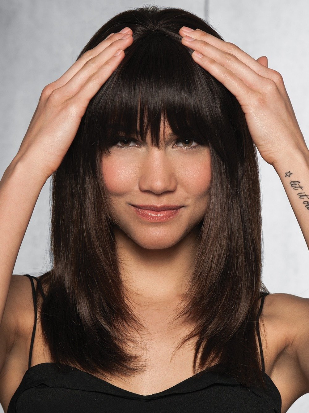Strawberry Blonde Clip-In Human Hair Bangs | 9