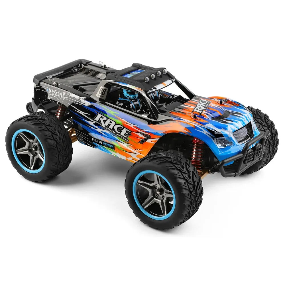 WLtoys 104019 1/10 Scale 2.4GHz 4WD 55KM/H High-Speed Brushless RC Racing Car - Remote Control Off-Road Crawler Monster Truck for Adults & Kids - Perfect for Backyard Racing, Off-Road Adventures & RC Car Competitions