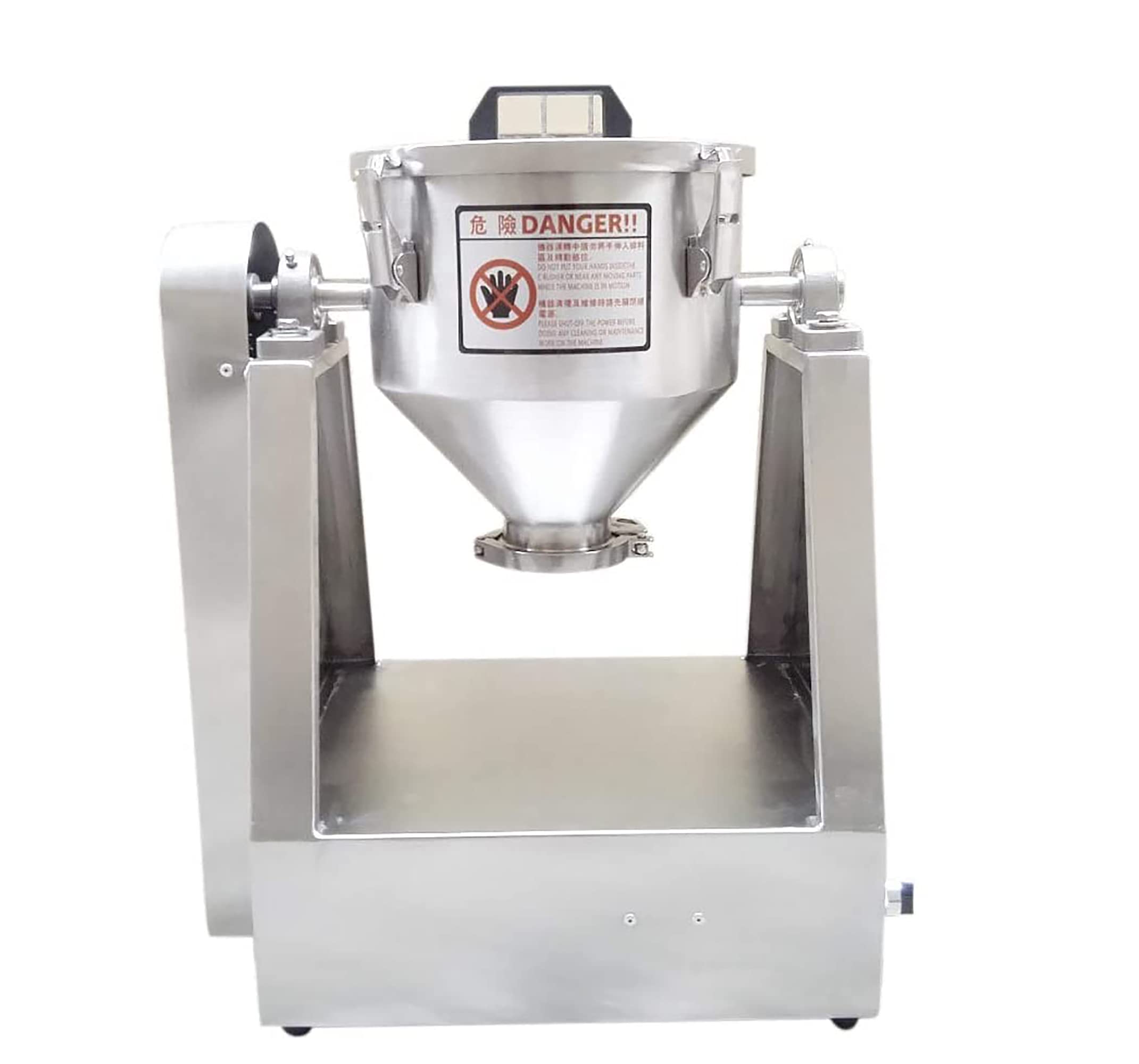 8.5L Lab Dry Powder Mixer - Adjustable Speed 33 RPM Blender for Food, Chemical & Medical Powders - Perfect for Mixing Granules, Pharmaceuticals & Laboratory Use