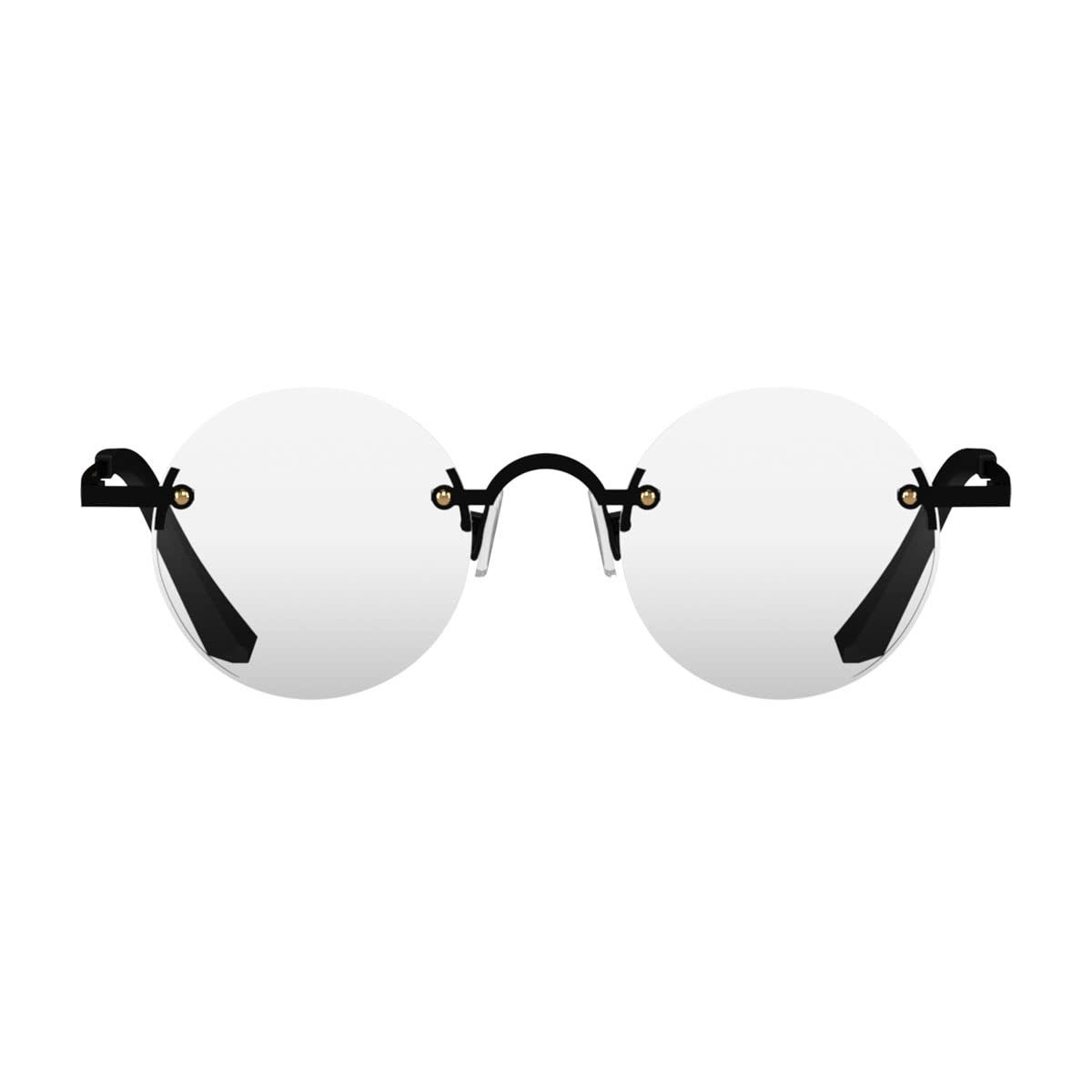 LONDON MOLE Glasses - Stylish Round Rimless Reading Glasses for Men & Women | Scientist & Book Lover Eyewear | Perfect for Reading, Work & Fashion Accessories