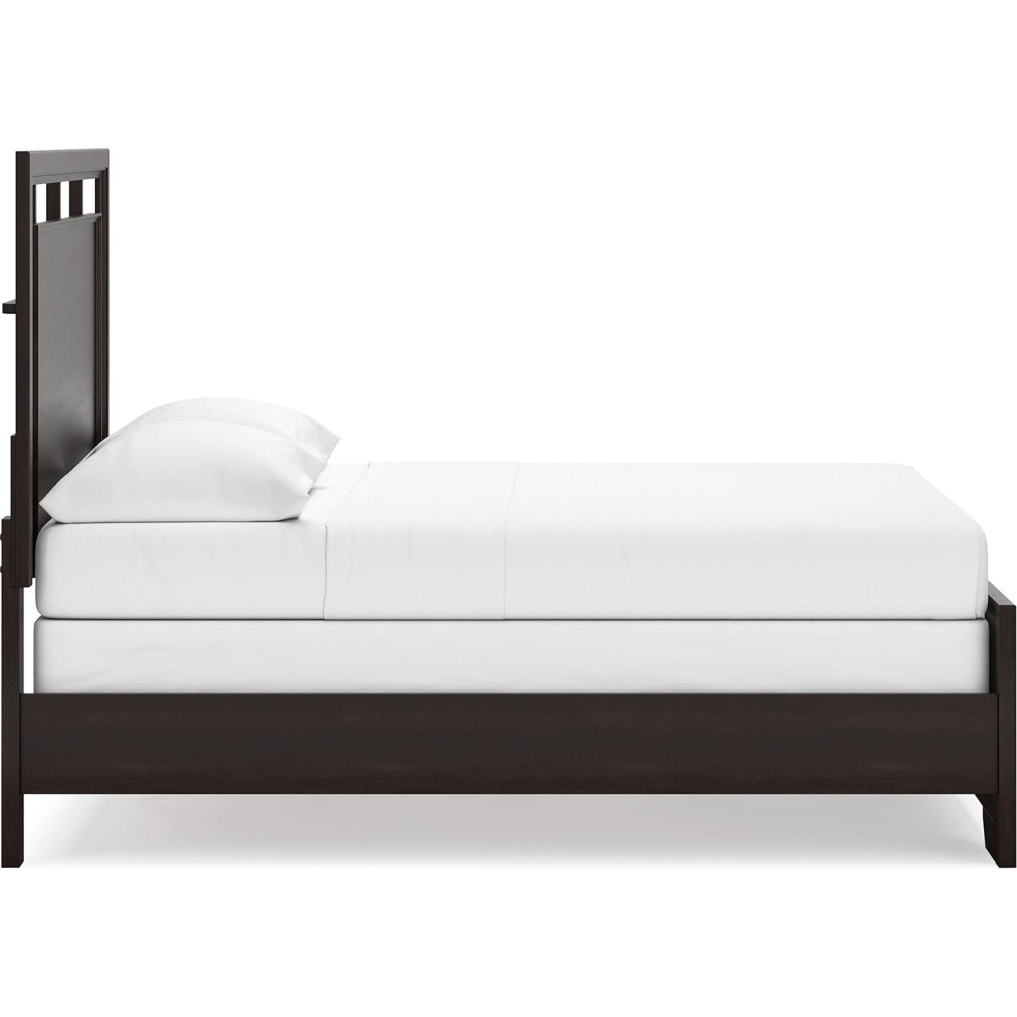 Stylish Covetown Panel Bed Frame - Queen Size, Modern Wooden Platform Bed with Headboard & Footboard - Perfect for Bedroom, Guest Room & Dorm Decor