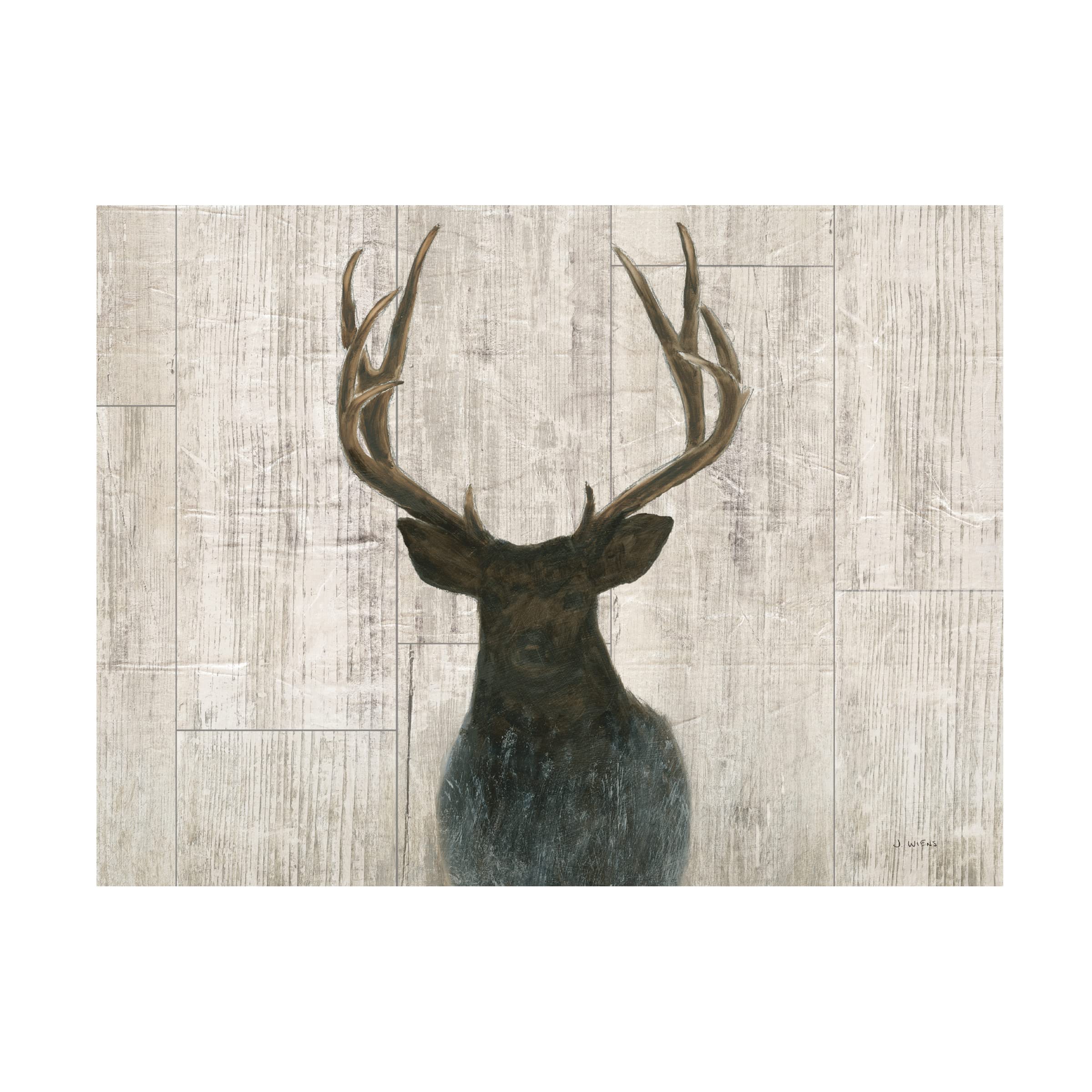 James Wiens 'Into the Forest Birch Crop' Canvas Wall Art Print - Nature Landscape Painting for Living Room, Bedroom & Office Decor