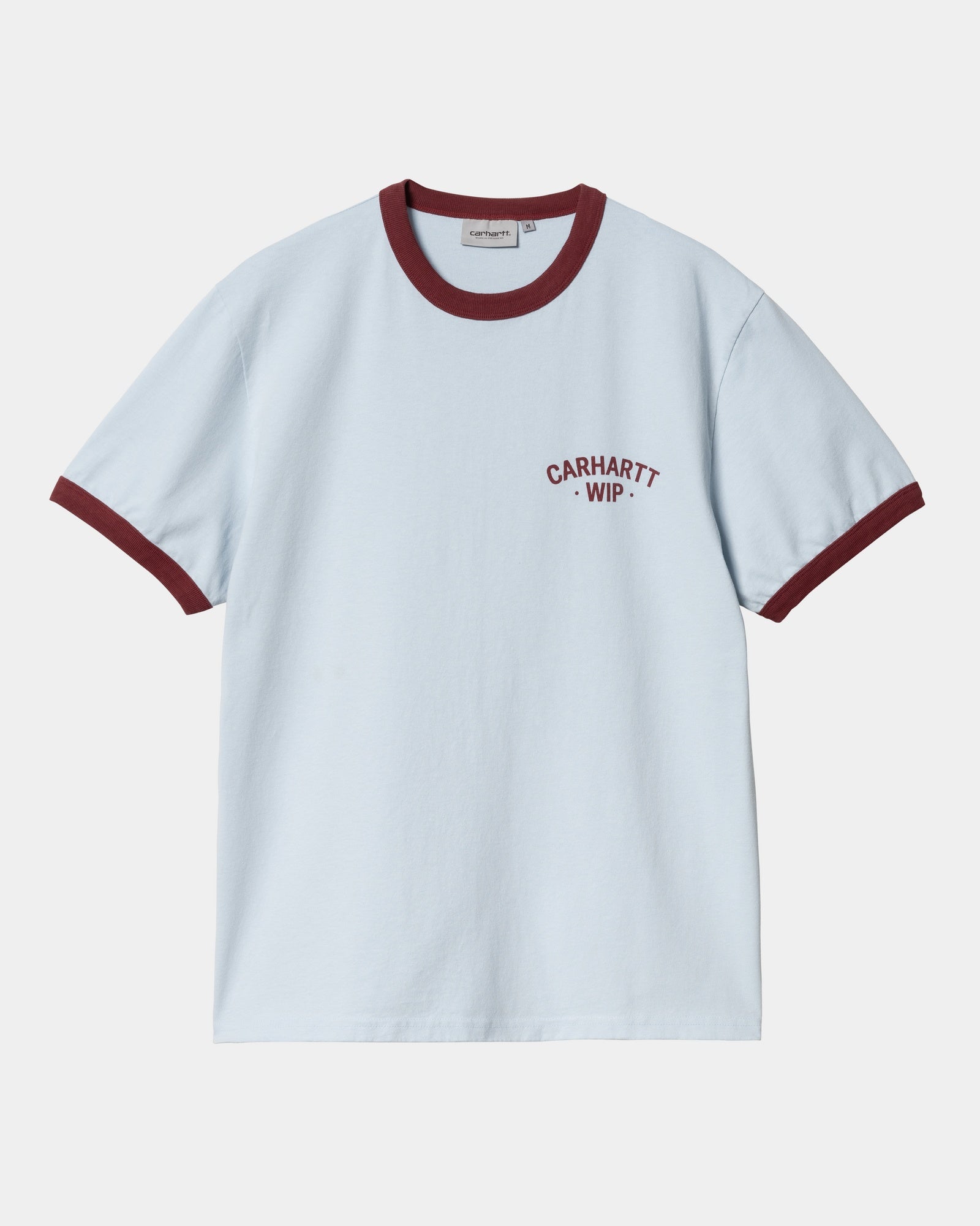 89 Ringer T-Shirt for Men & Women | Vintage Style Short Sleeve Tee in Air Sky & Mulberry Colors | Casual Wear, Street Fashion, Retro Outfits