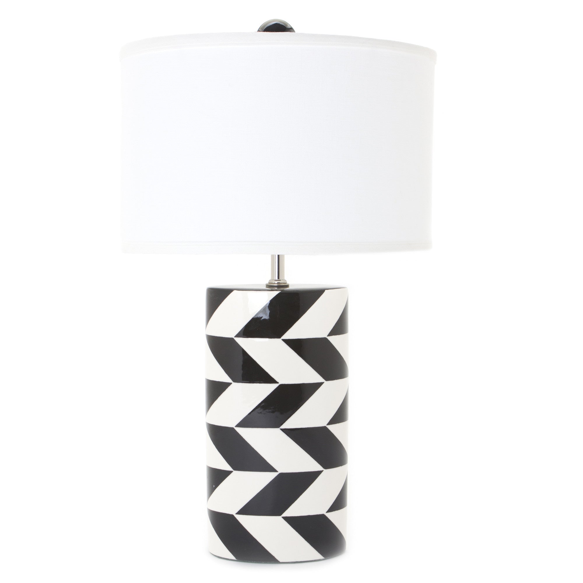 Erin Gates Hatton Lamp - Modern Table Lamp for Living Room, Bedroom & Office - Elegant Home Decor Lighting with Fabric Shade