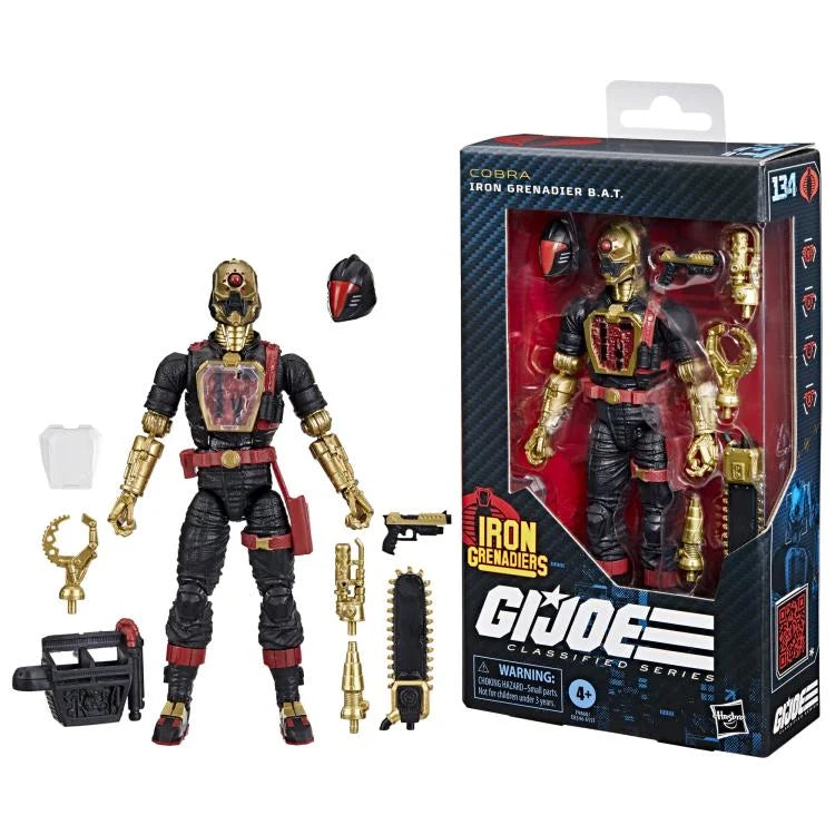 G.I. Joe Classified Series Cobra Iron Grenadier B.A.T. Action Figure - Collectible Military Toy for Display & Play | Perfect for G.I. Joe Fans, Collectors & Kids Battles