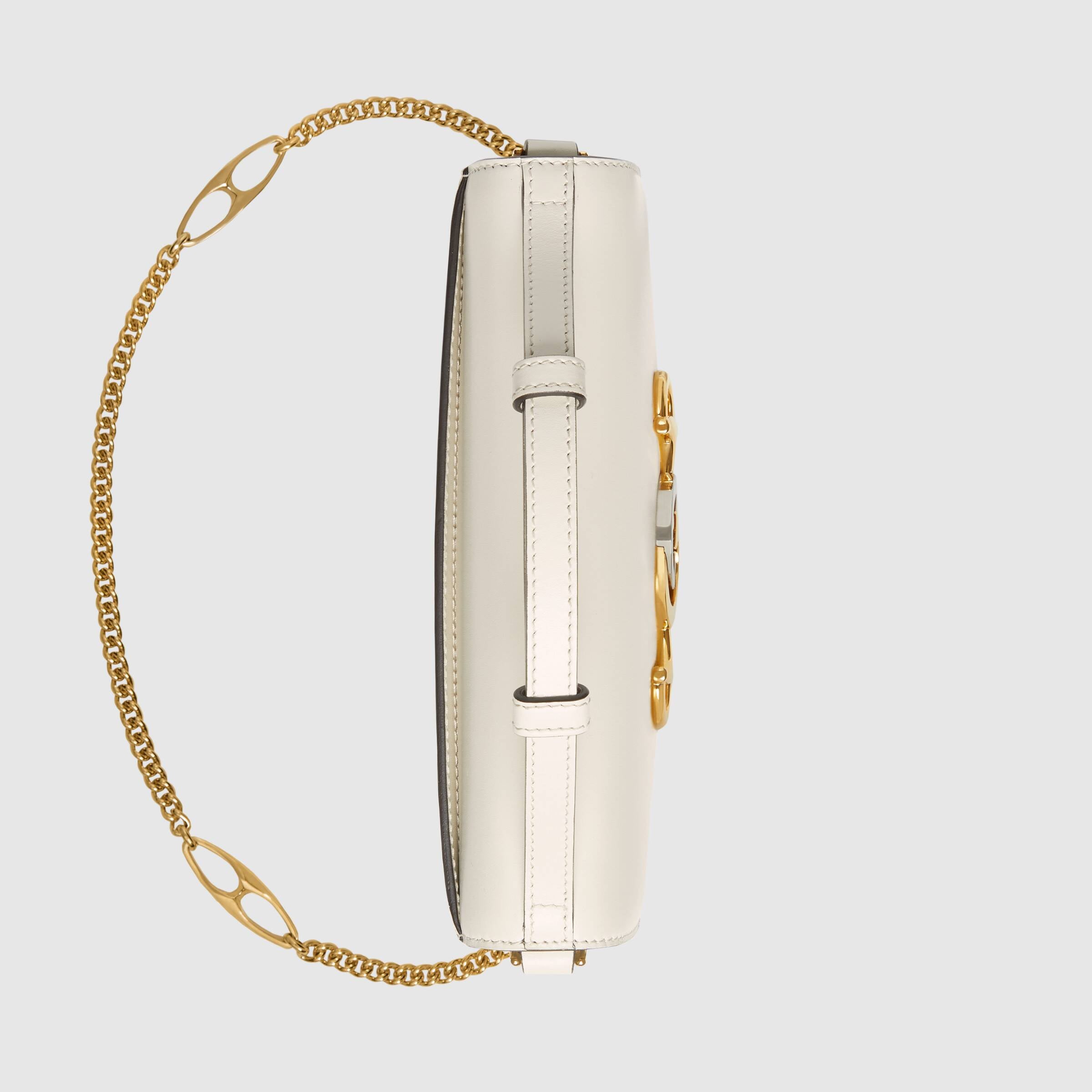 Gucci Zumi White Smooth Leather Mini Bag for Women - Luxury Designer Handbag for Parties, Dates & Everyday Use