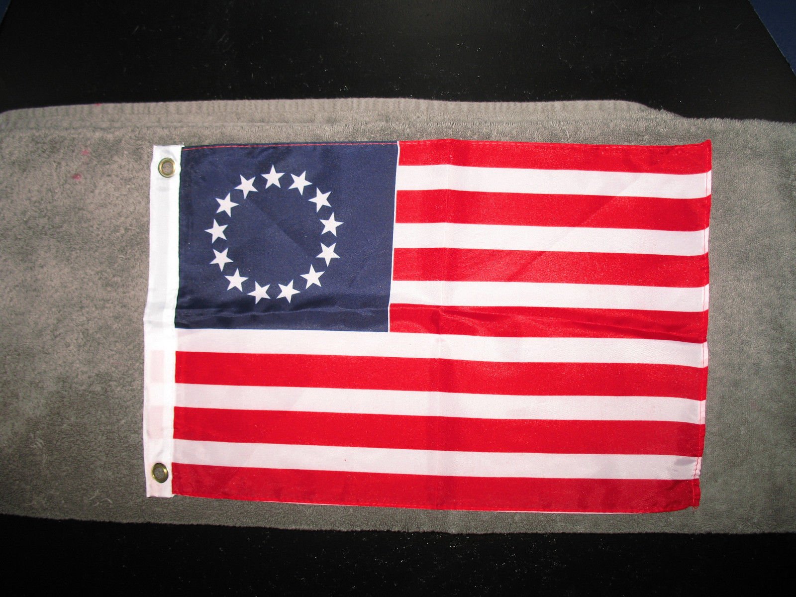 12x18 Inch Betsy Ross Boat Flag - Premium SuperPoly Fabric, Vivid Colors & UV Fade Resistant - Heavy Duty Canvas Header & Polyester Material - Perfect for Boats, Gardens, Outdoor Decor & Patriotic Displays