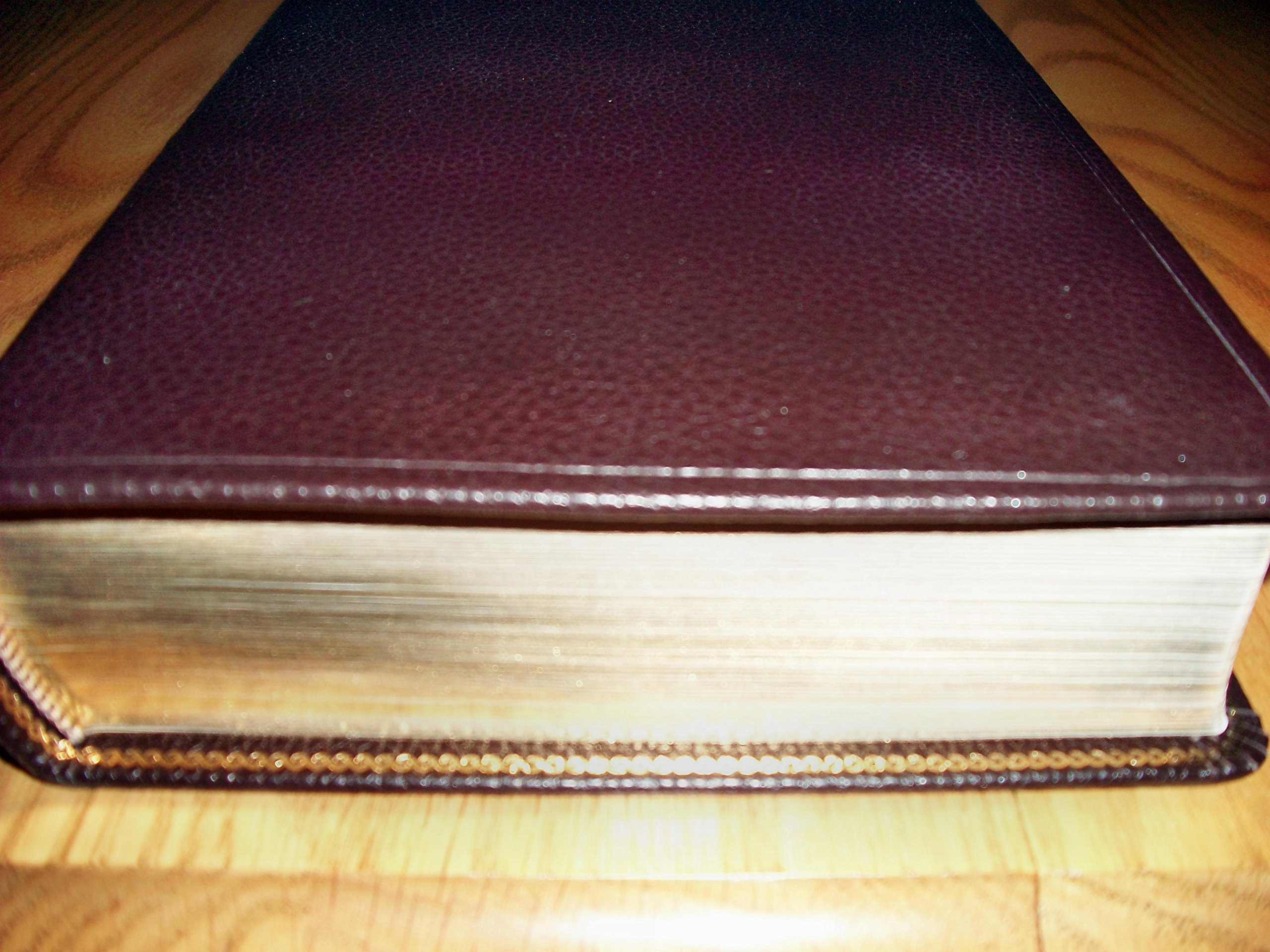 King James Study Bible KJV - Genuine Brown Leather Cover, Large Print, Red Letter Edition - Perfect for Bible Study, Church Services & Personal Devotion