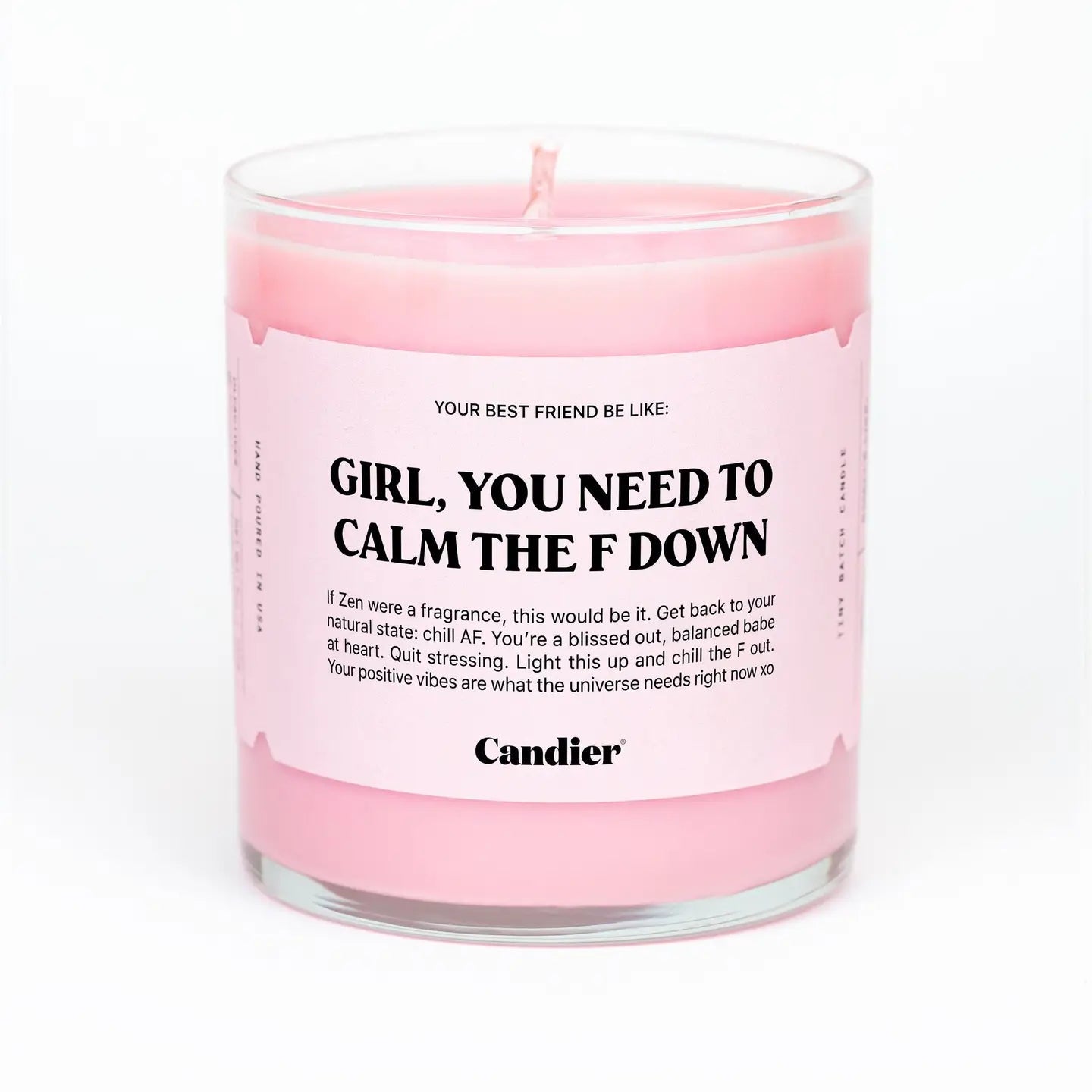 Calm Down Candle - Lavender Scented Soy Wax Candle for Relaxation, Stress Relief & Aromatherapy | Perfect for Meditation, Yoga, Spa & Home Decor