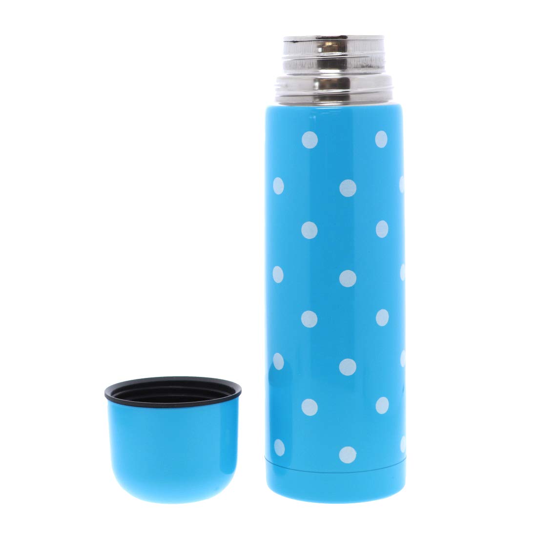 18oz Vacuum Insulated Water Bottle with Cup - Light Blue for Gym & Travel