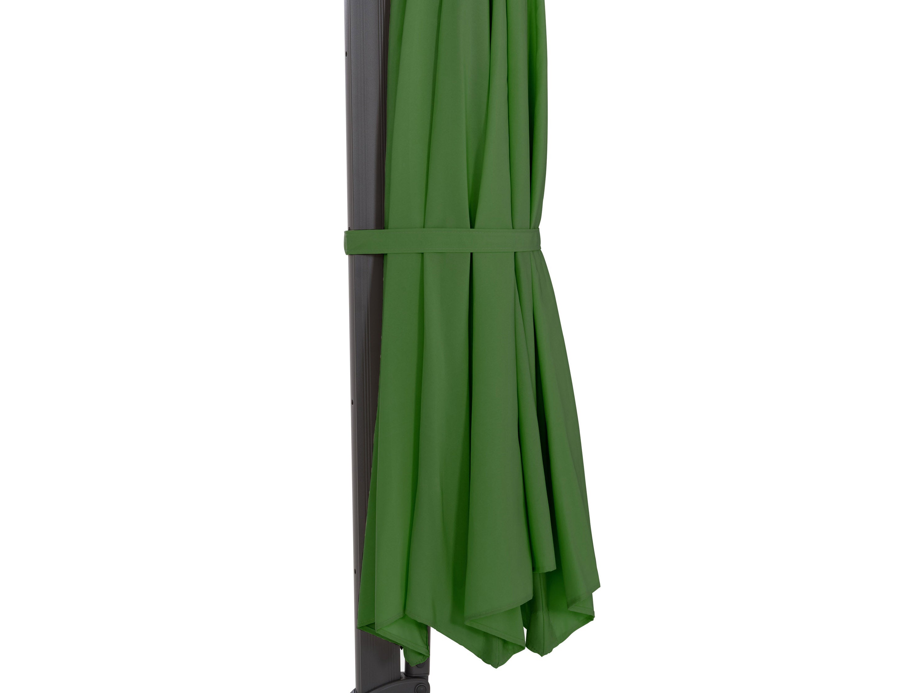 11.5ft Deluxe Offset Patio Umbrella in Forrest Green - Perfect for Poolside, Backyard, and Outdoor Dining Areas