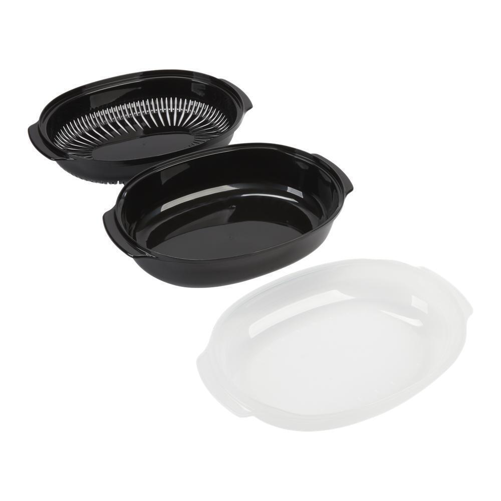 Amana 8205262RB Microwave Steamer - BPA-Free Plastic Vegetable & Food Steamer Basket for Healthy Cooking | Perfect for Meal Prep, Vegetables, Rice & Seafood