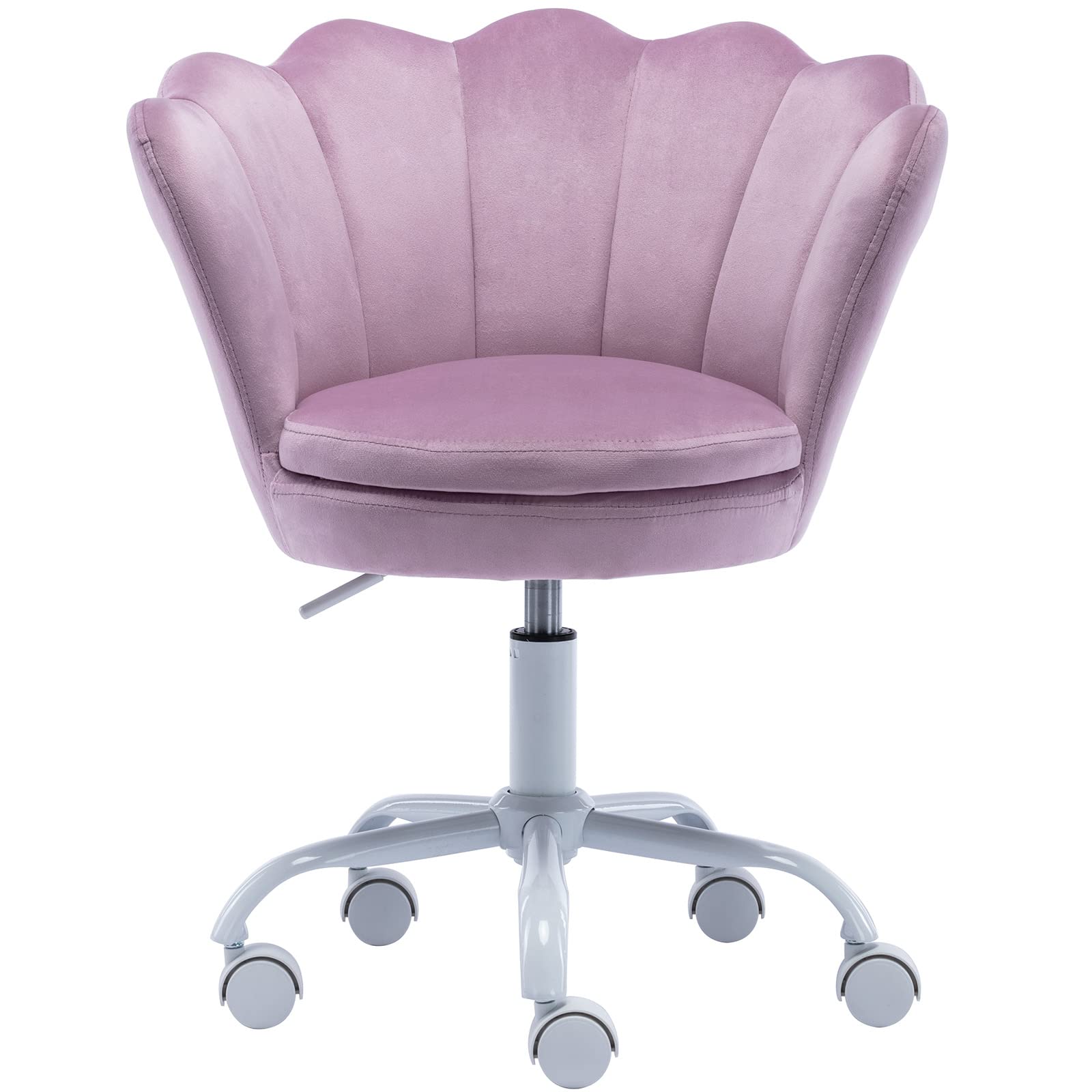 **GuYou Adjustable Kids Study Chair - Swivel Rolling Desk Chair for Boys & Girls, Ergonomic Children's Armchair for Bedroom, Study Room - Light Purple (Perfect for Homework, Reading & Gaming)**